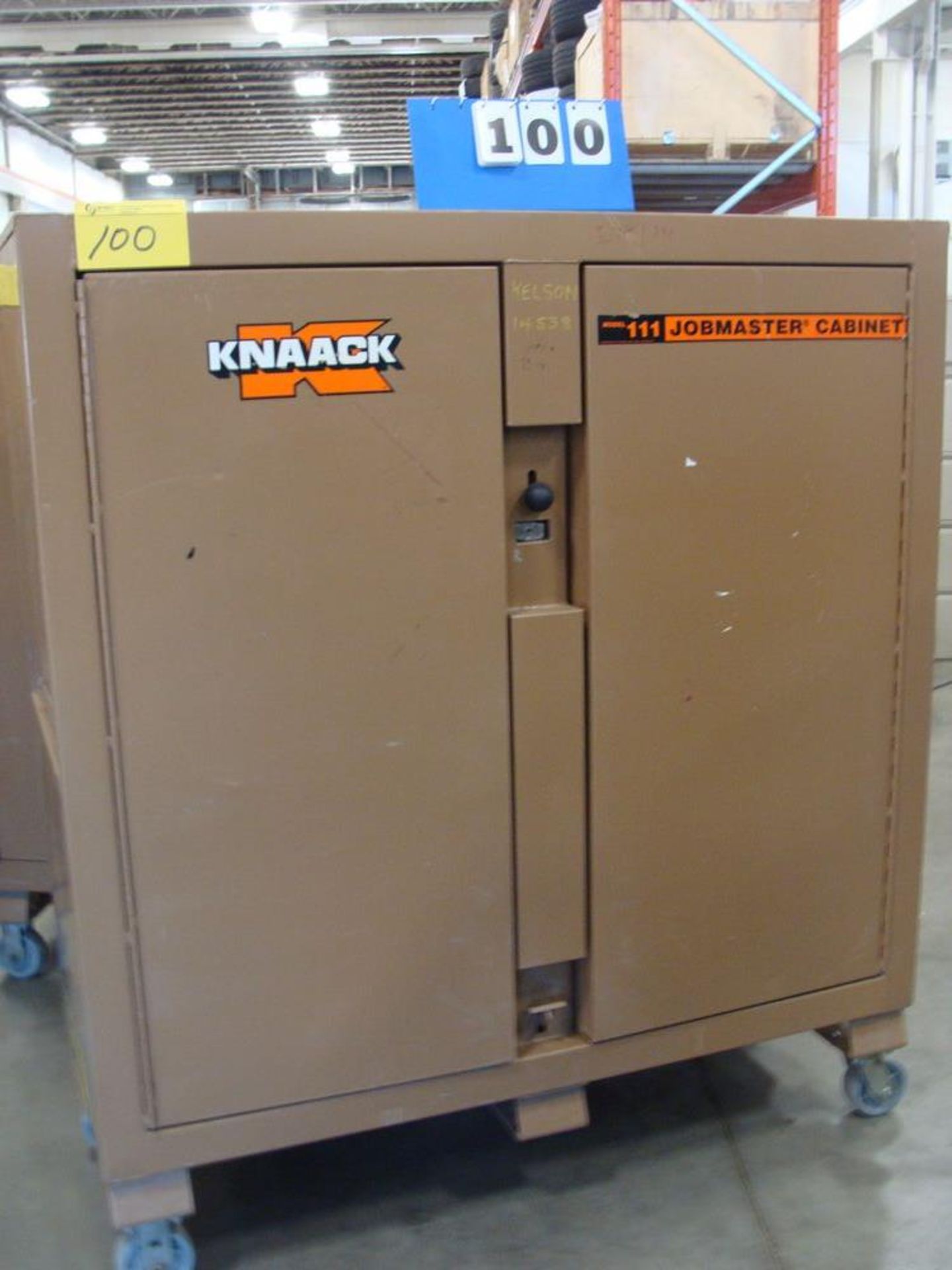 KNAACK JOBMASTER 2-DOOR JOB BOX, MODEL III, 24"W X 60"L X 57"H