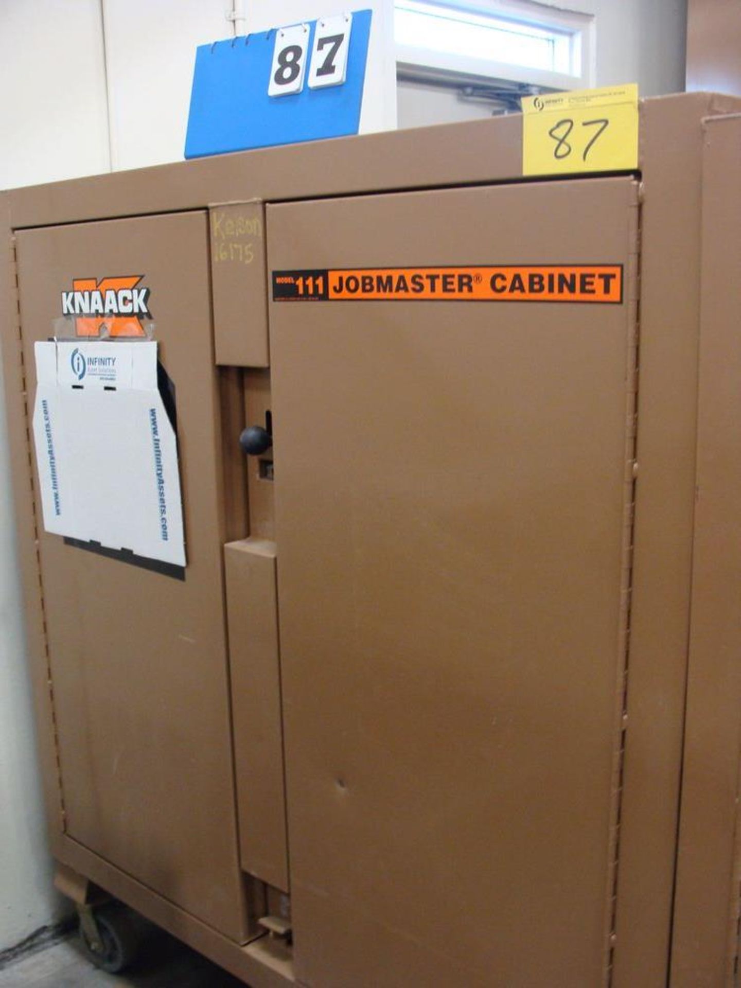 KNAACK JOBMASTER 2-DOOR JOB BOX, MODEL III, 24"W X 60"L X 57"H