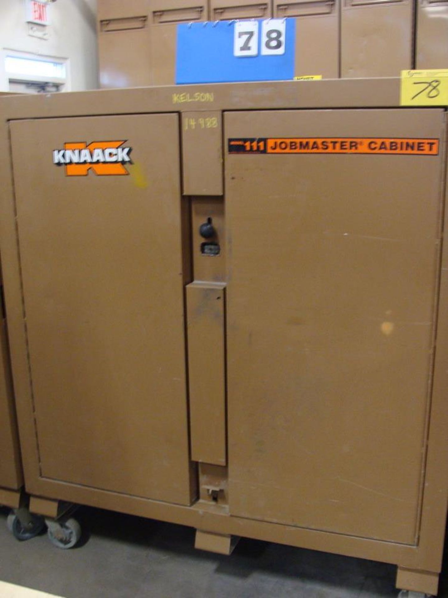 KNAACK JOBMASTER 2-DOOR JOB BOX, MODEL III, 24"W X 60"L X 57"H