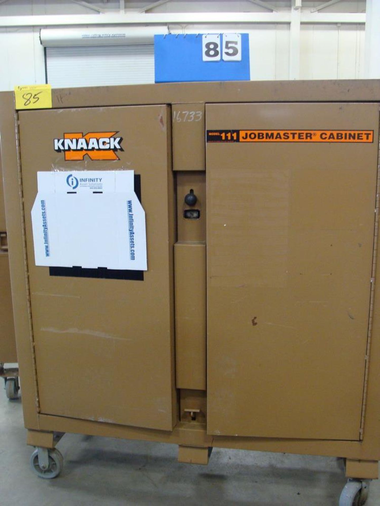 KNAACK JOBMASTER 2-DOOR JOB BOX, MODEL III, 24"W X 60"L X 57"H