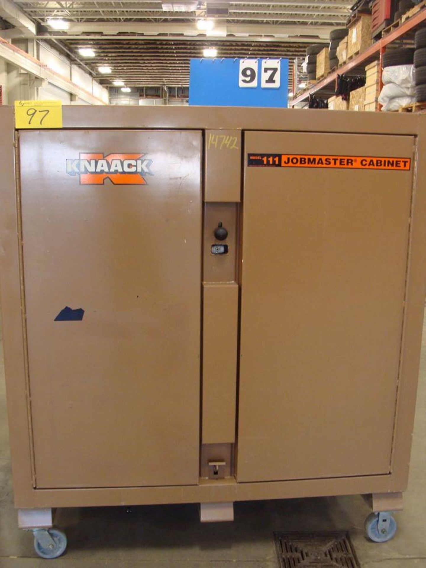 KNAACK JOBMASTER 2-DOOR JOB BOX, MODEL III, 24"W X 60"L X 57"H