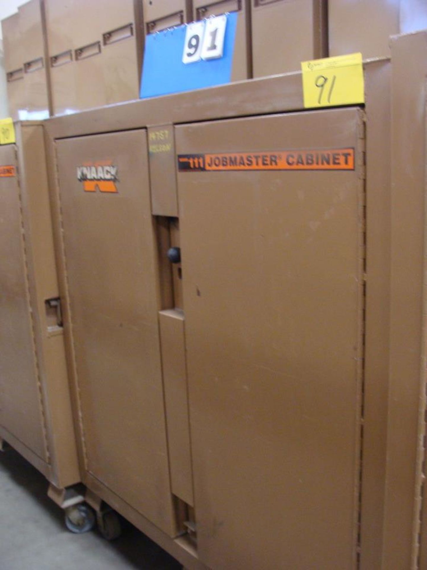 KNAACK JOBMASTER 2-DOOR JOB BOX, MODEL III, 24"W X 60"L X 57"H