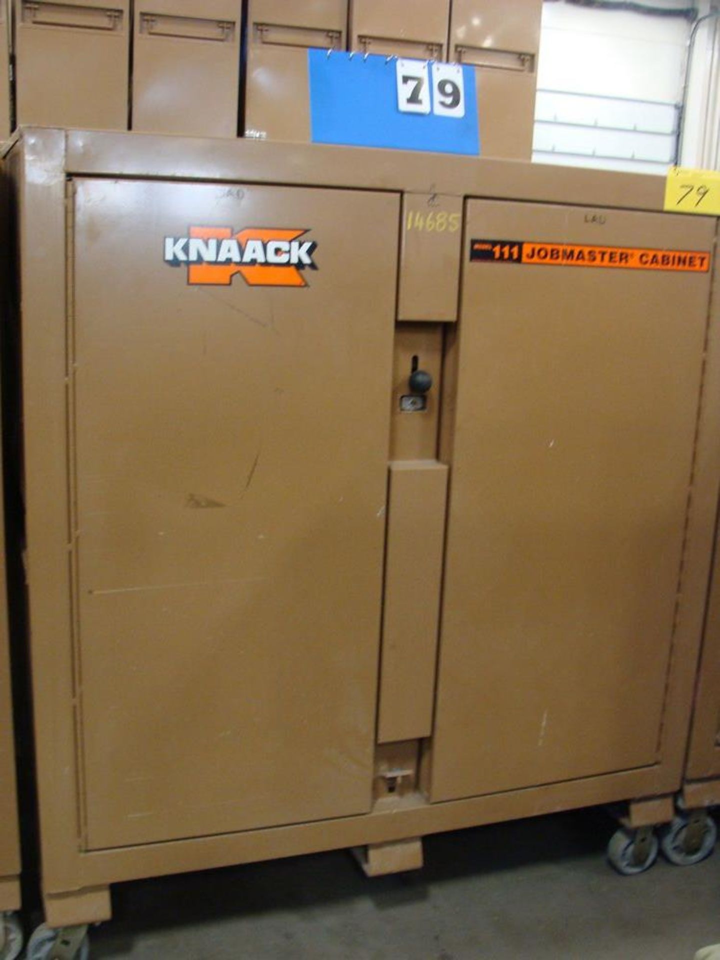 KNAACK JOBMASTER 2-DOOR JOB BOX, MODEL III, 24"W X 60"L X 57"H