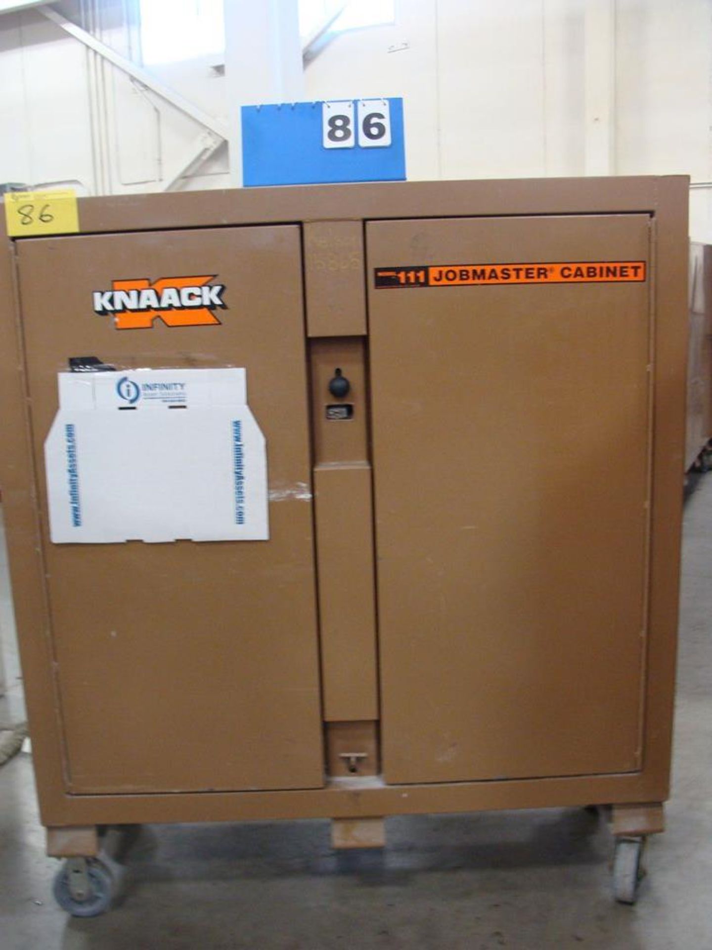 KNAACK JOBMASTER 2-DOOR JOB BOX, MODEL III, 24"W X 60"L X 57"H