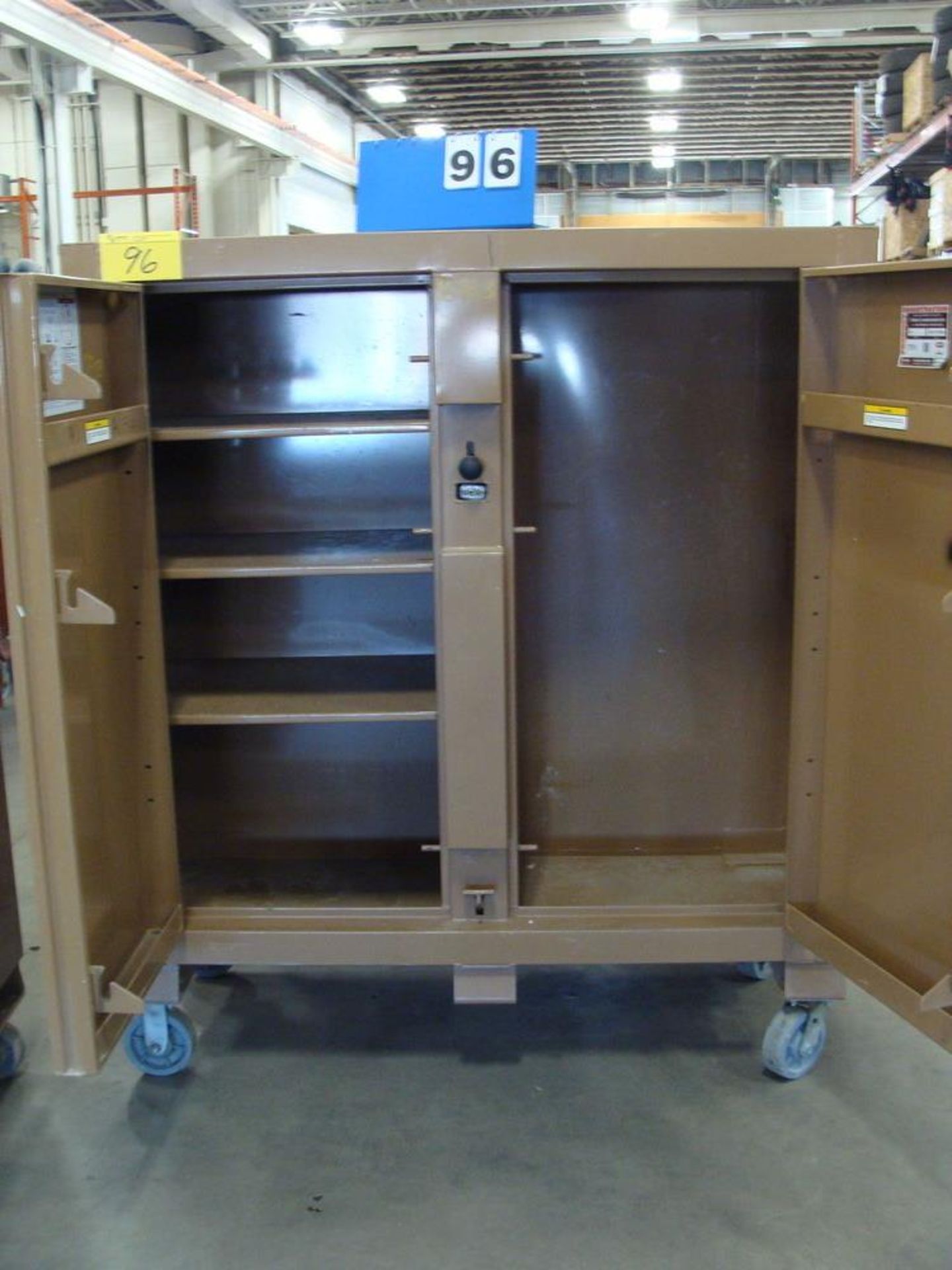 KNAACK JOBMASTER 2-DOOR JOB BOX, MODEL III, 24"W X 60"L X 57"H - Image 2 of 2