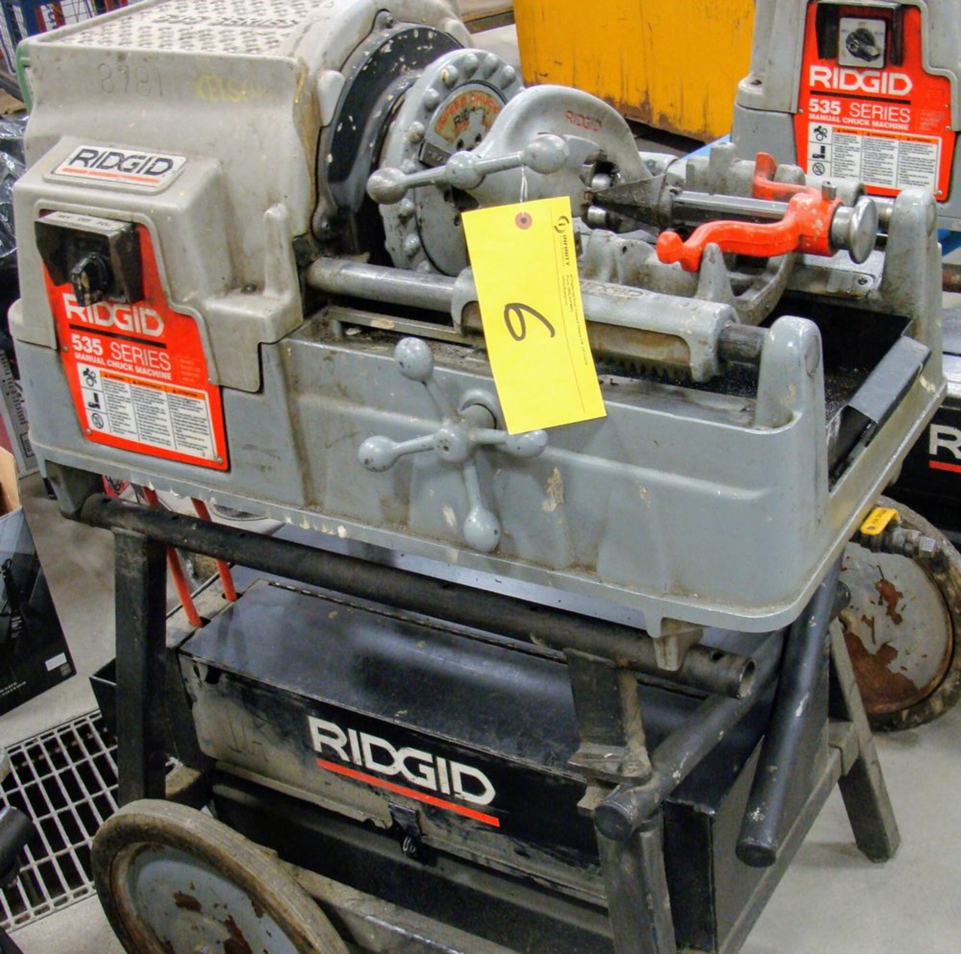 RIDGID 535 SERIES POWER THREADER, S/N EBE086590507, 1/8" - 2" PIPE, 1/4" - 2" BOLT