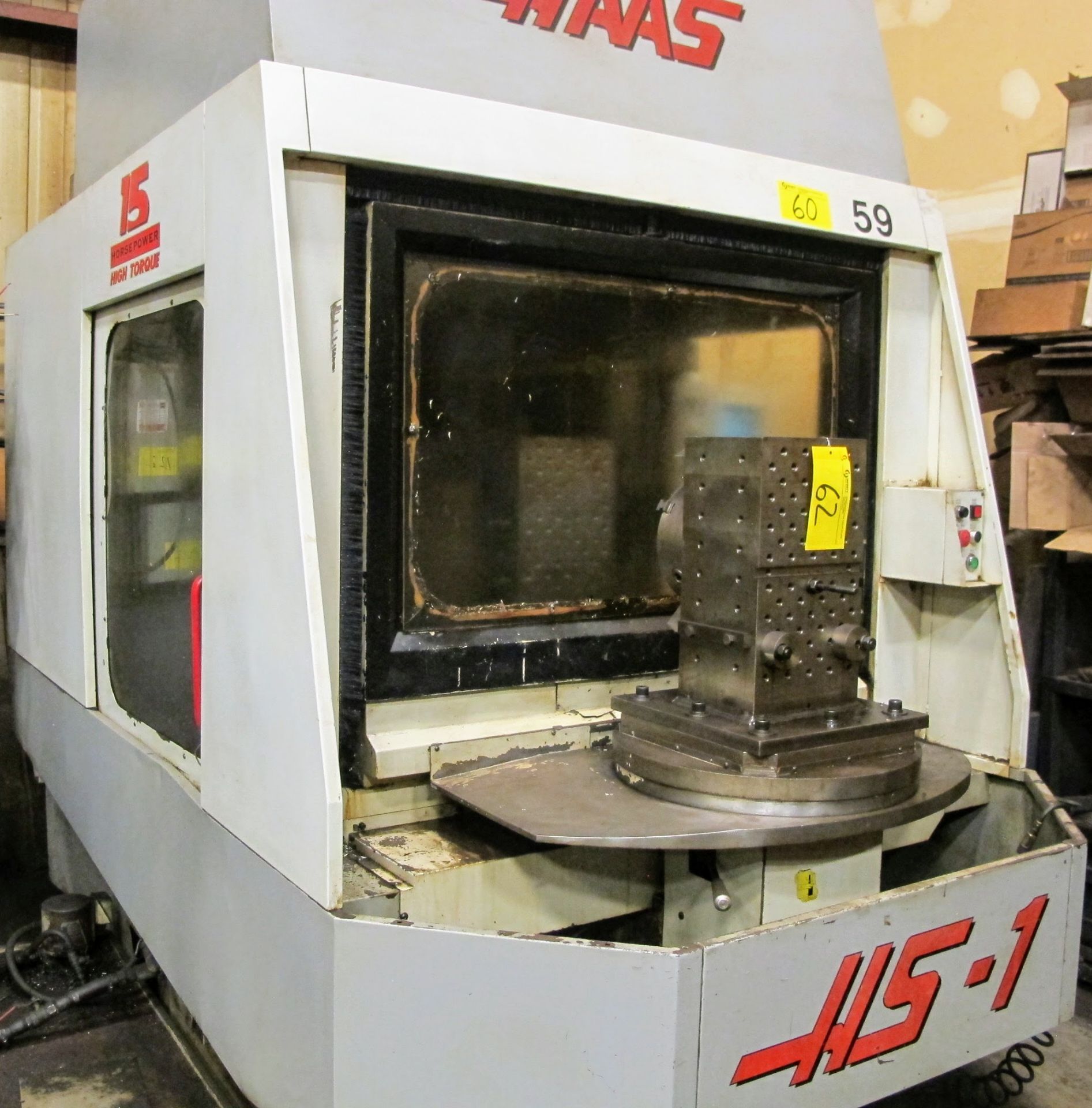 HAAS HS-1 CNC HORIZONTAL MACHINING CENTER, CNC CONTROL, 16" X 16" DUAL PALLETS, 24 ATC, 710 IPM - Image 12 of 13