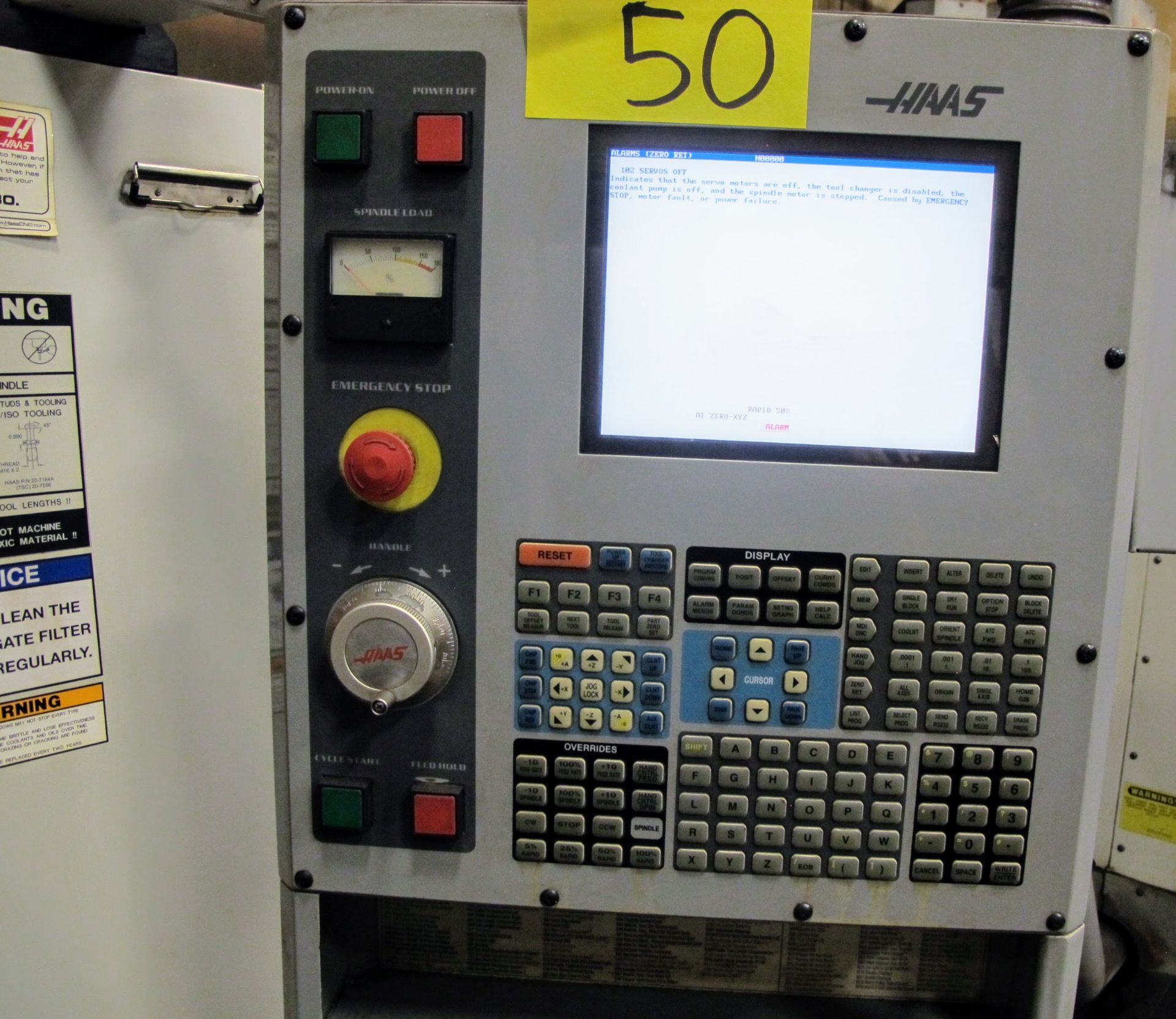2004 HAAS VF2D CNC VERTICAL MACHINING CENTER, CNC CONTROL, TRAVELS: X-30", Y-16", Z-20", 14" X 36" - Image 3 of 17