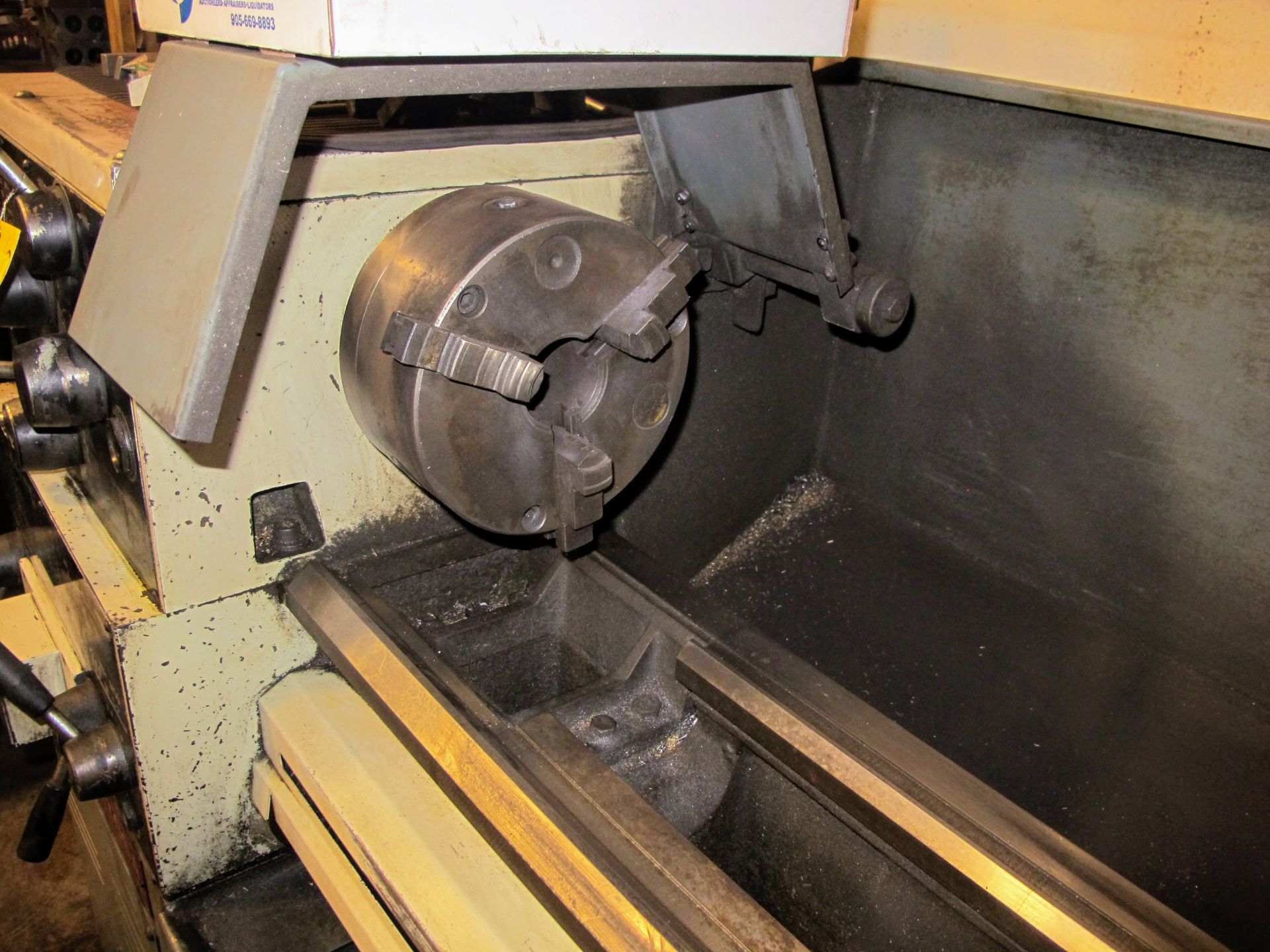 CLAUSING-METOSA C1440 LATHE, 14" SWING X 40" BETWEEN CENTERS, NEWALL 2-AXIS DRO, 8" 3-JAW CHUCK, 1. - Image 3 of 11