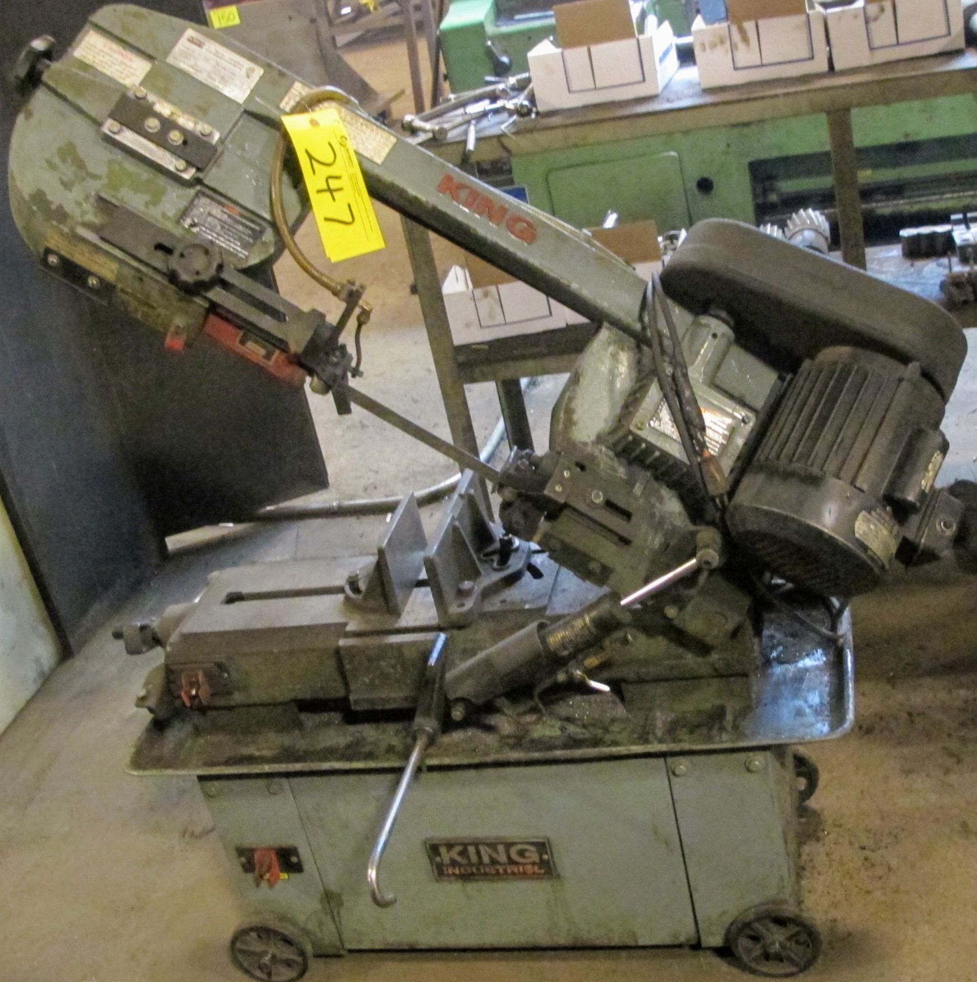 KING HORIZONTAL METAL CUTTING BANDSAW, MODEL KC-712BC, S/N 270805