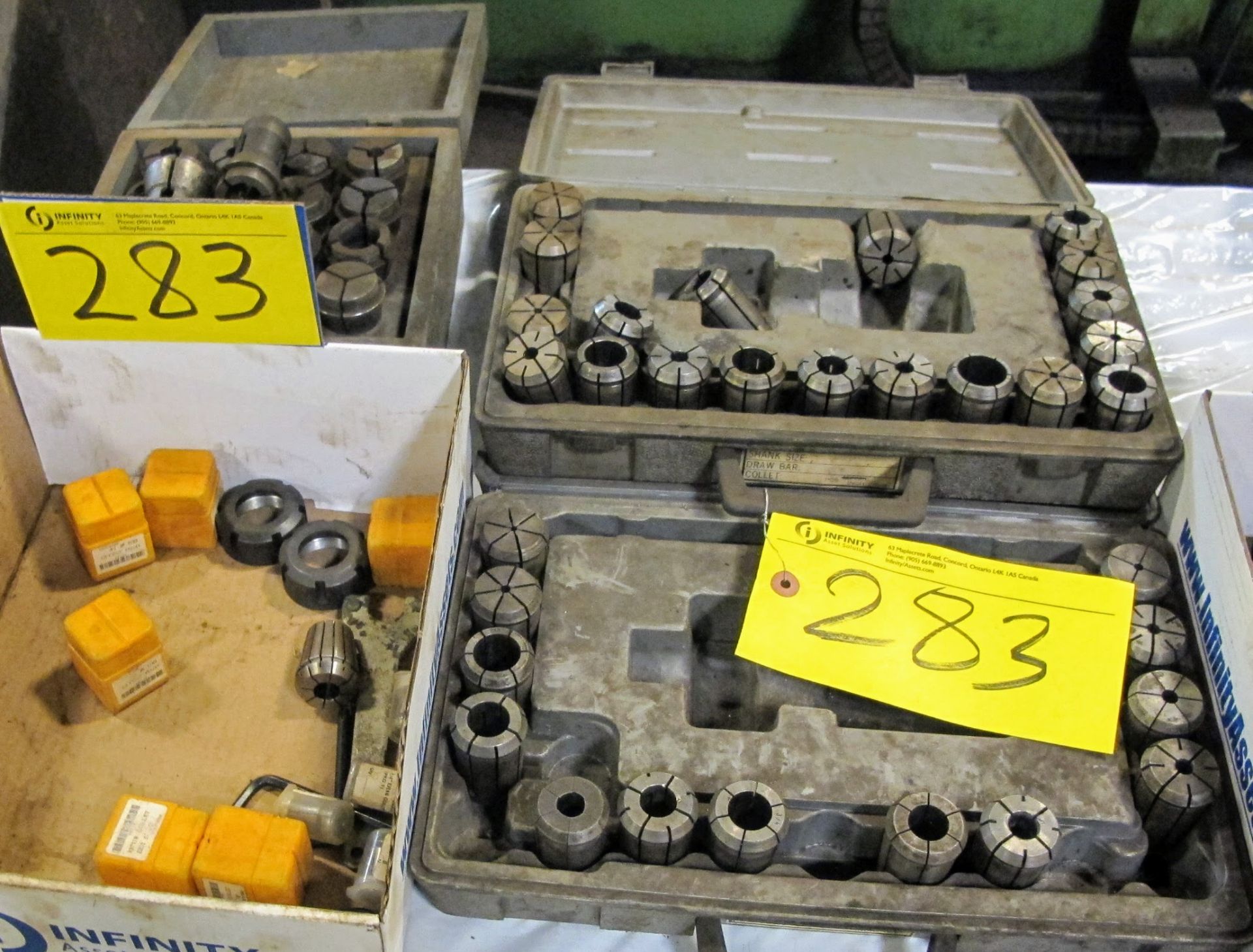 LOT OF 3 SETS OF ASSORTED COLLETS