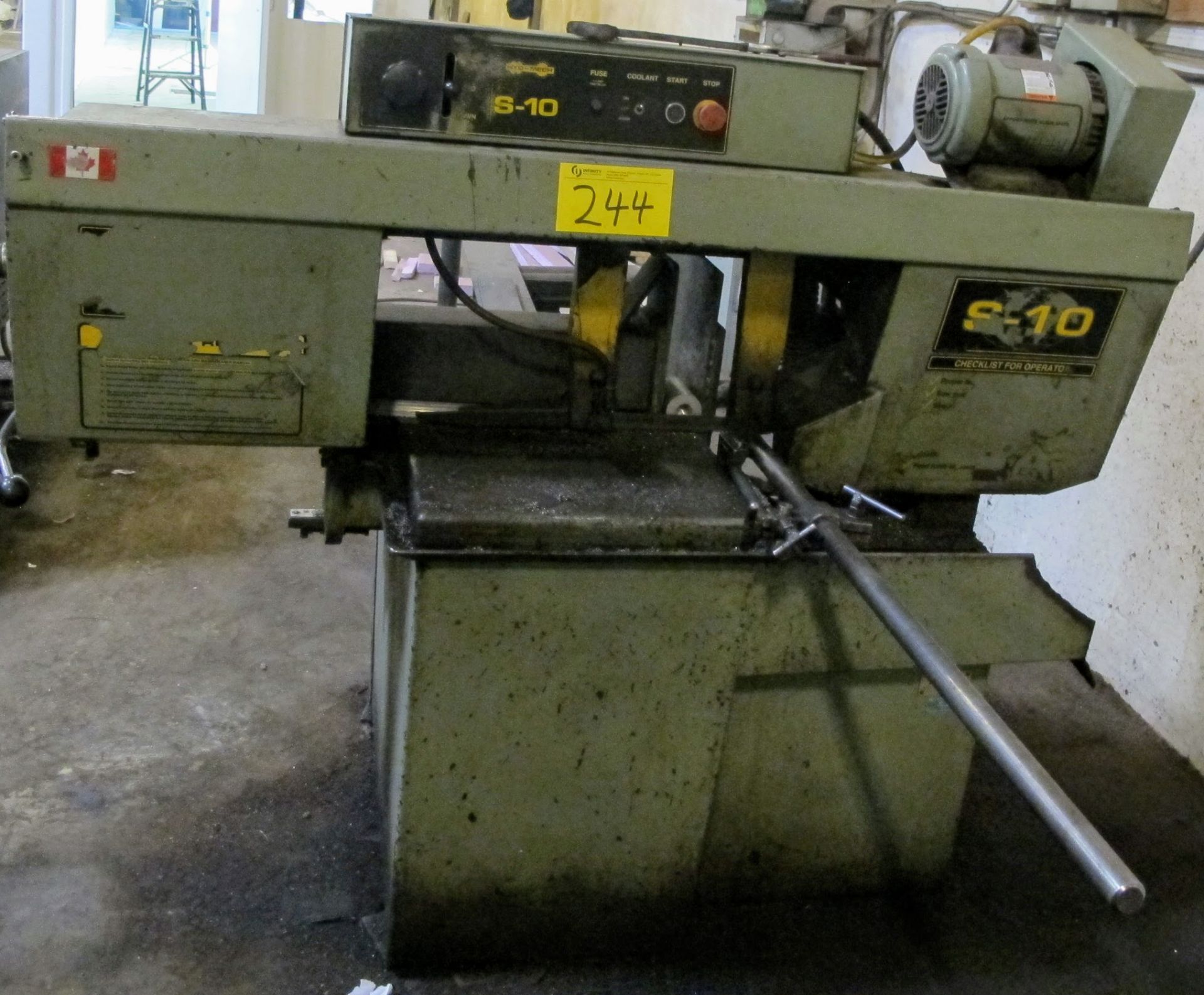 HYD-MECH S-10 HORIZONTAL BANDSAW, S/N W0896001