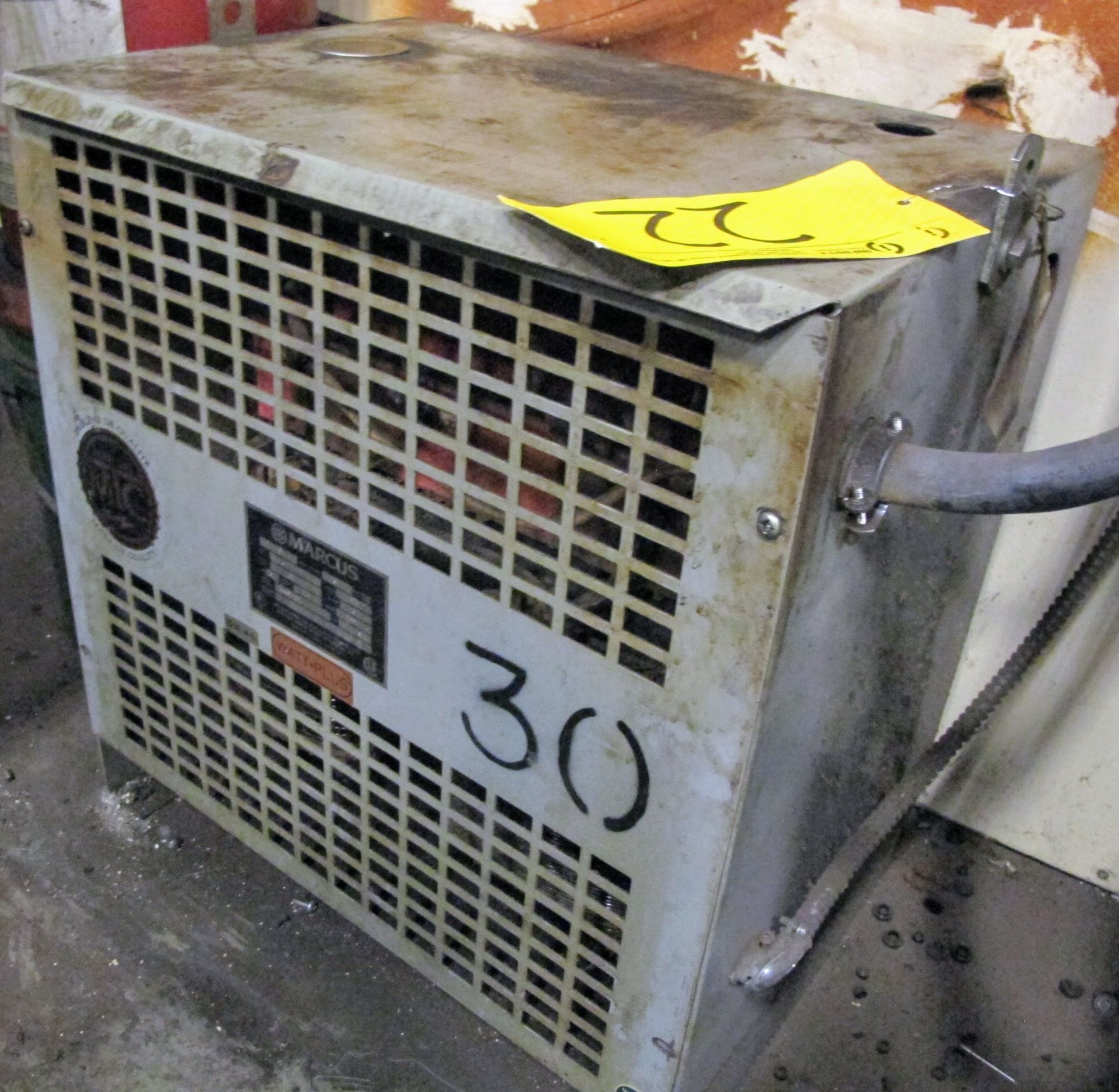 MARCUS 30KVA TRANSFORMER, 3 PHASE, 600 TO 220 VOLT