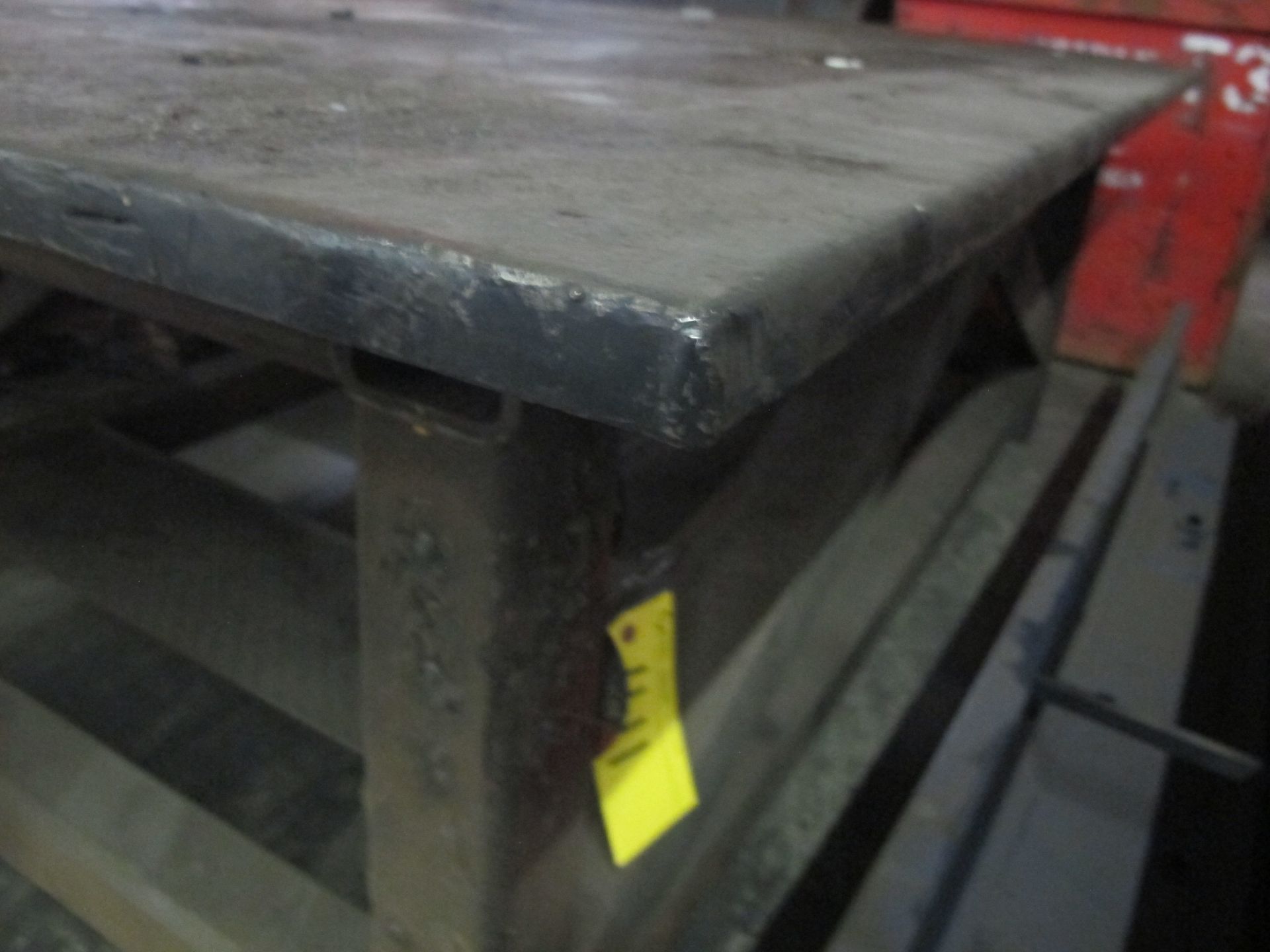 STEEL PLATE (1") WELDING TABLE, 6' X 8' APPROX (LOCATED AT 402725 GRAY ROAD 4 WEST, DURHAM, ON) - Image 2 of 2