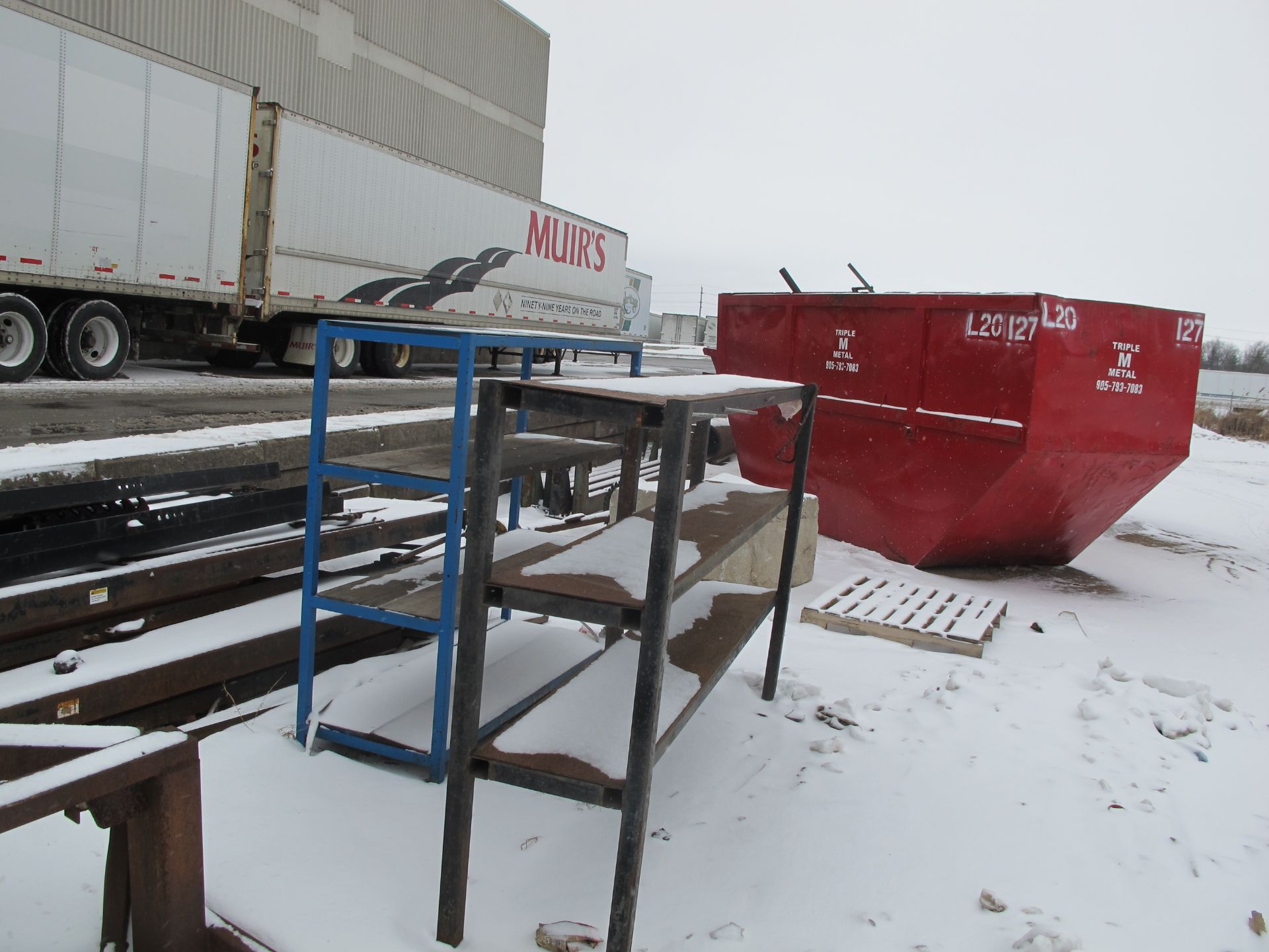 LOT OF SHELVING UNITS/RACKS IN YARD - Image 3 of 3