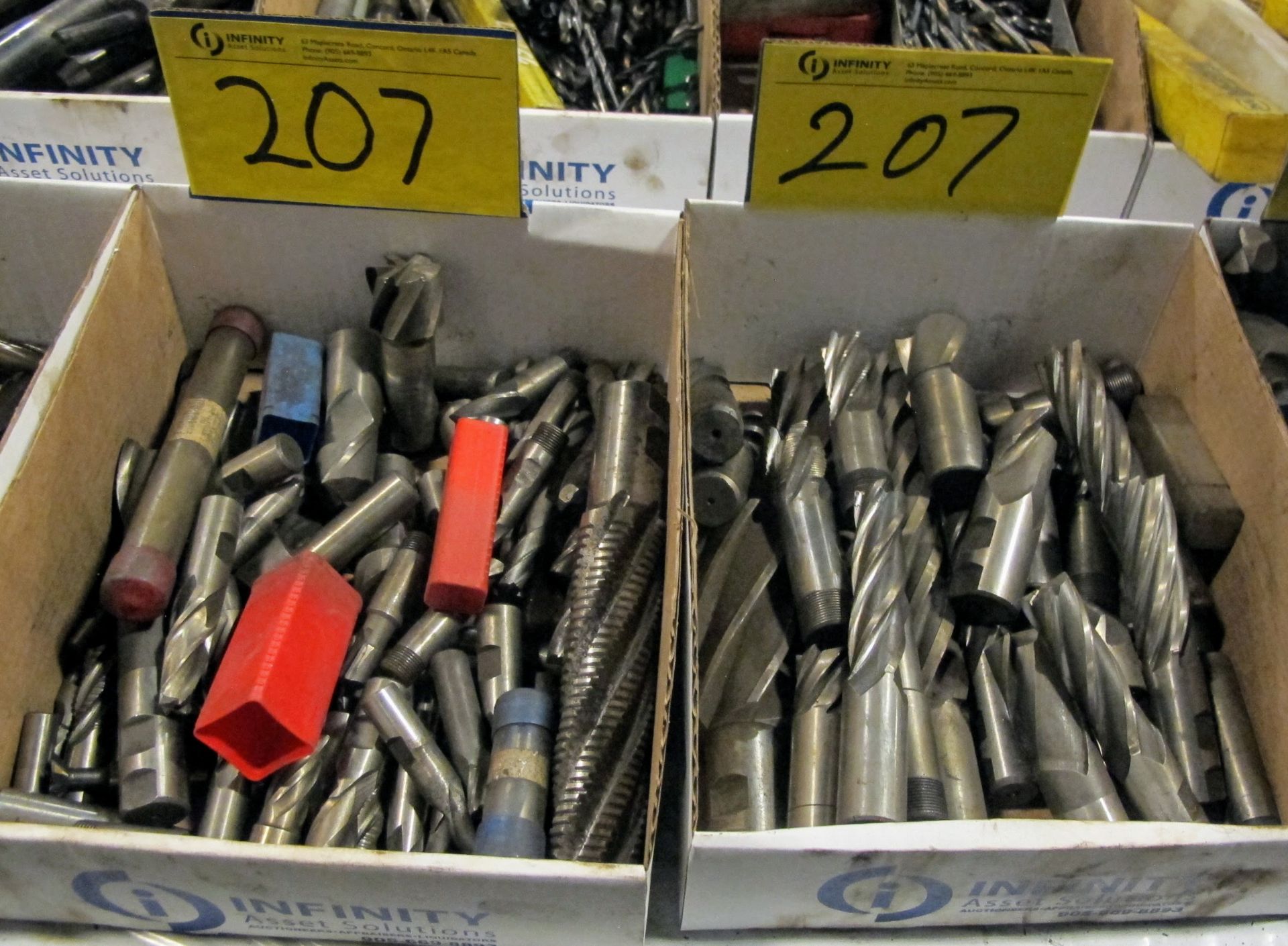 LOT OF 2 BOXES OF END MILLS
