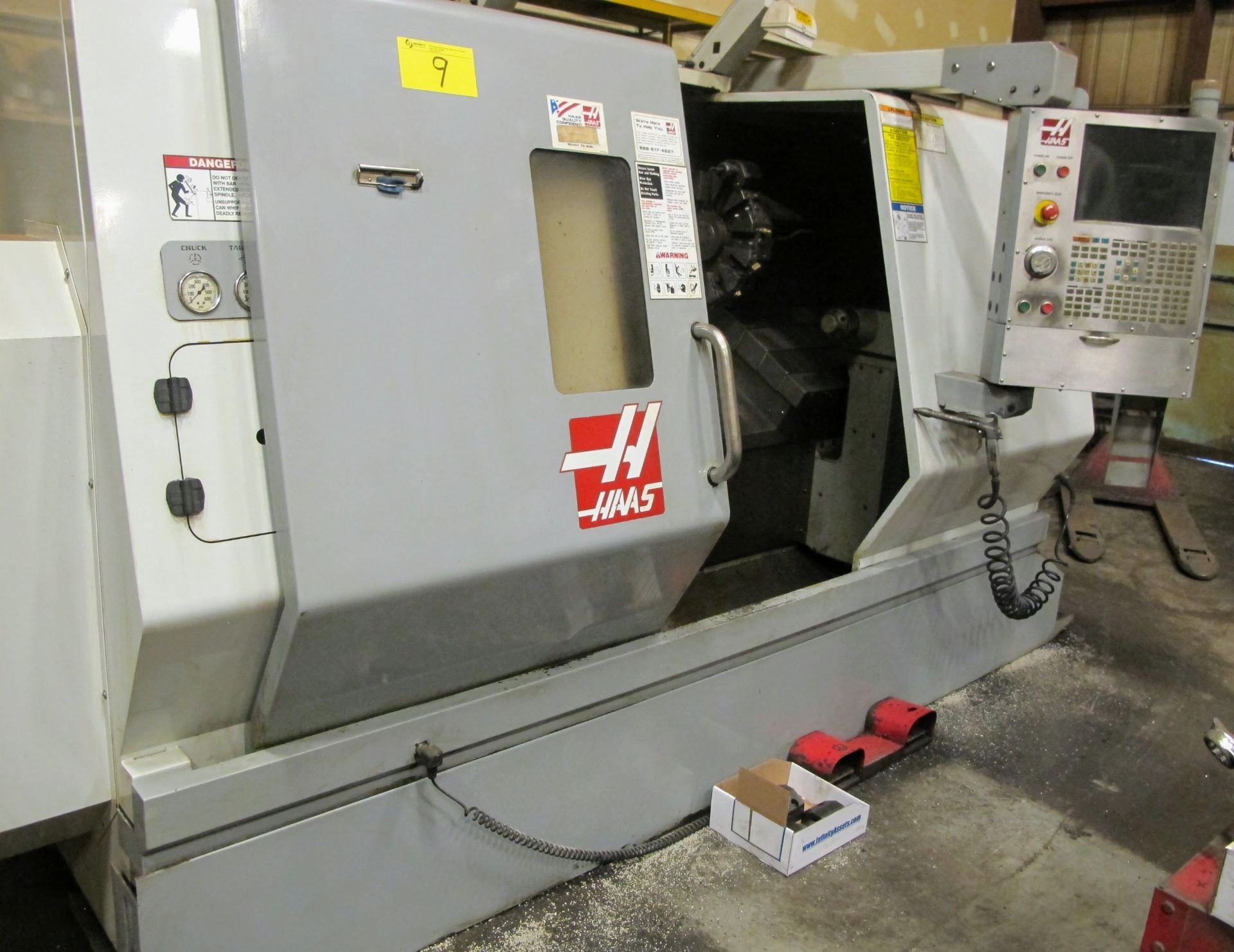 2006 HAAS SL-30TB CNC LATHE, CNC CONTROL, 4.0" BIG BORE, 15" 3 JAW CHUCK, 12 STATION TURRET, - Image 16 of 16