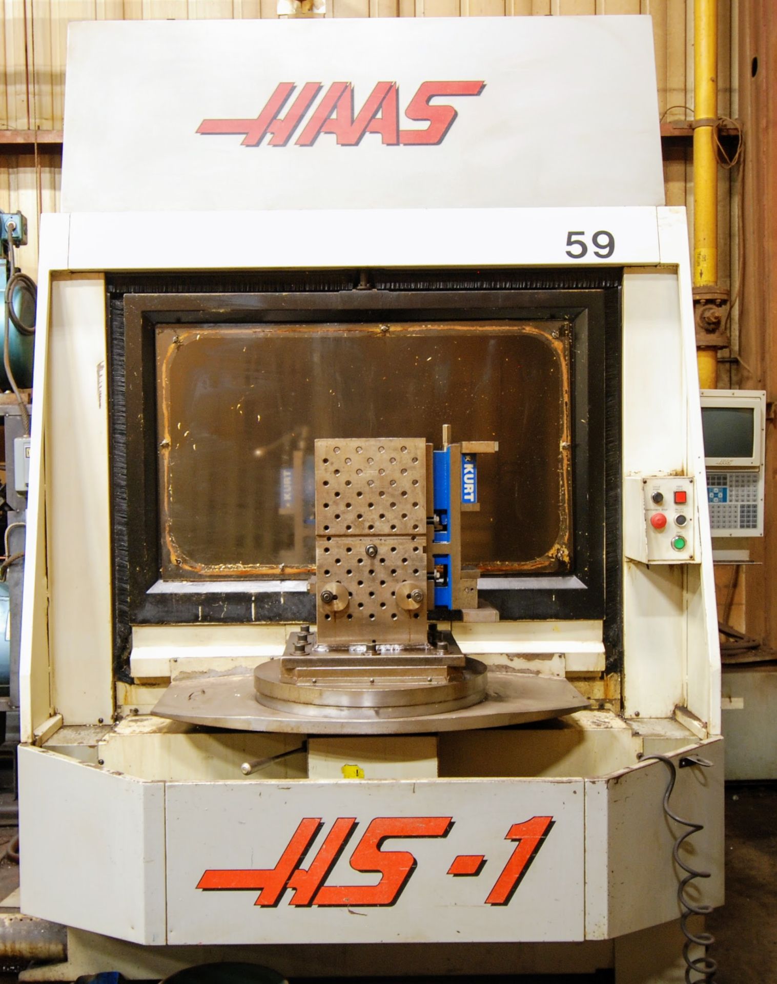 HAAS HS-1 CNC HORIZONTAL MACHINING CENTER, CNC CONTROL, 16" X 16" DUAL PALLETS, 24 ATC, 710 IPM - Image 4 of 13