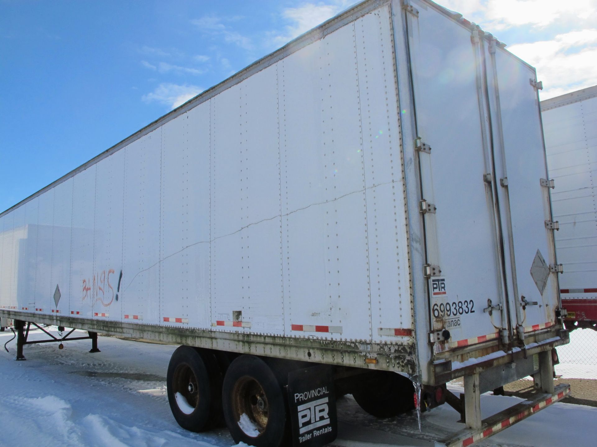 1999 MANAC 53' STORAGE TRAILER, VIN 2M5921612X7059908 (NOT ROAD WORTHY) (LOCATED AT 402725 GRAY ROAD