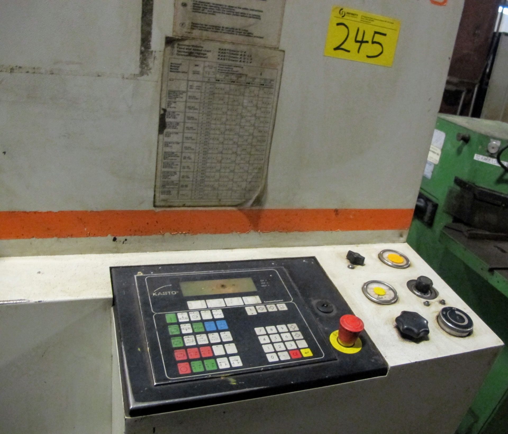 2003 KASTO A4 CNC HORIZONTAL BANDSAW, (NEEDS CONTROL BOARD) - Image 3 of 6