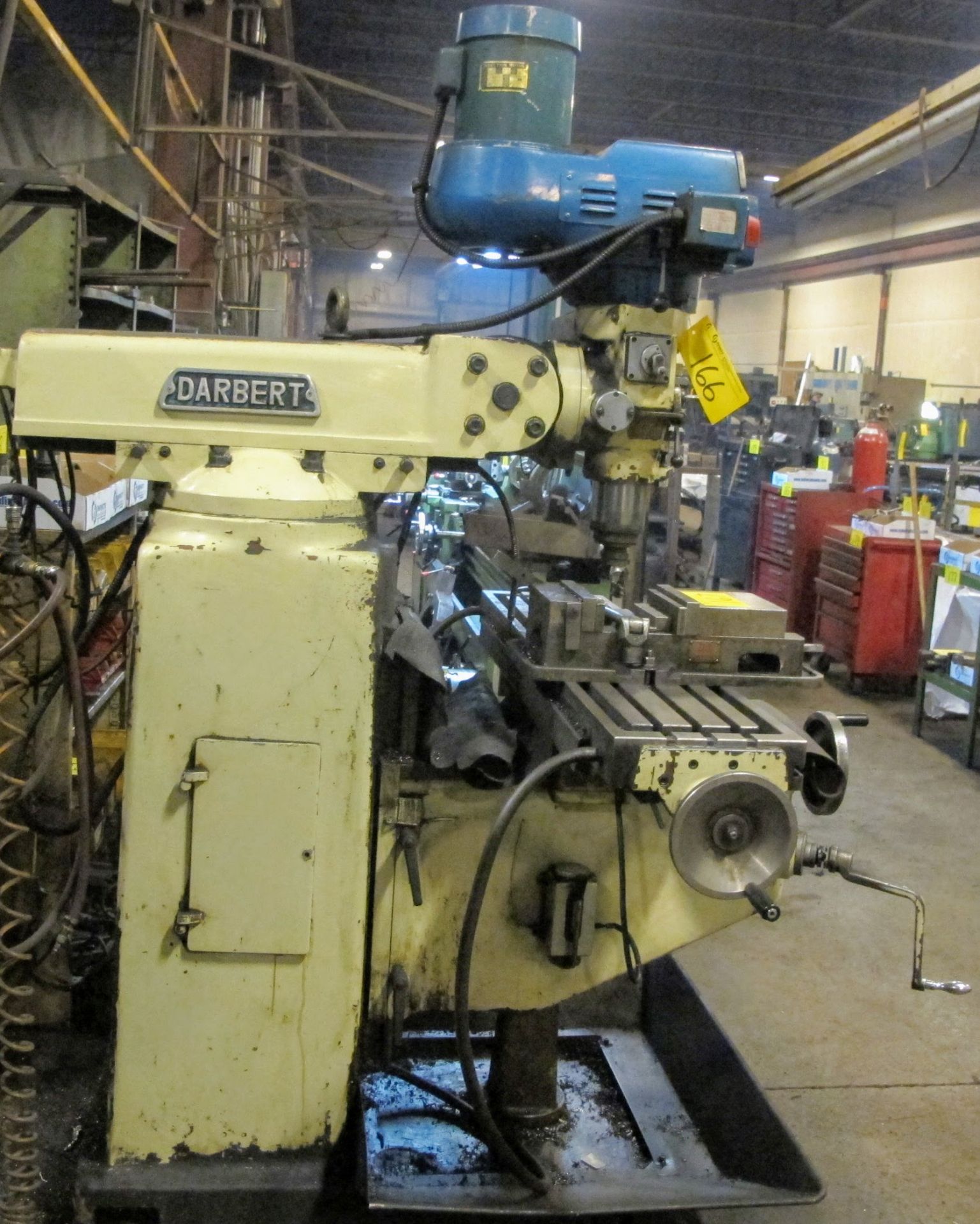 DARBERT VERTICAL MILLING MACHINE, HEIDENHAIN DRO, 5HP, 12” X 54” TABLE, ALIGN POWER FEED, PROBE - Image 5 of 11