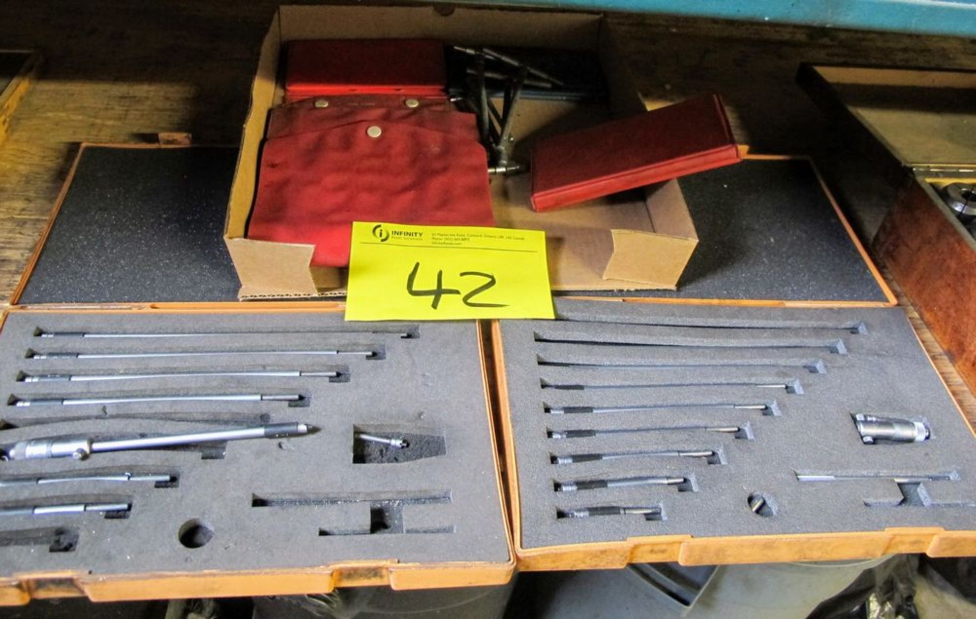 LOT OF ASSORTED STARRETTT DEPTH/RADIOUS/THICKNESS GAUGE SETS