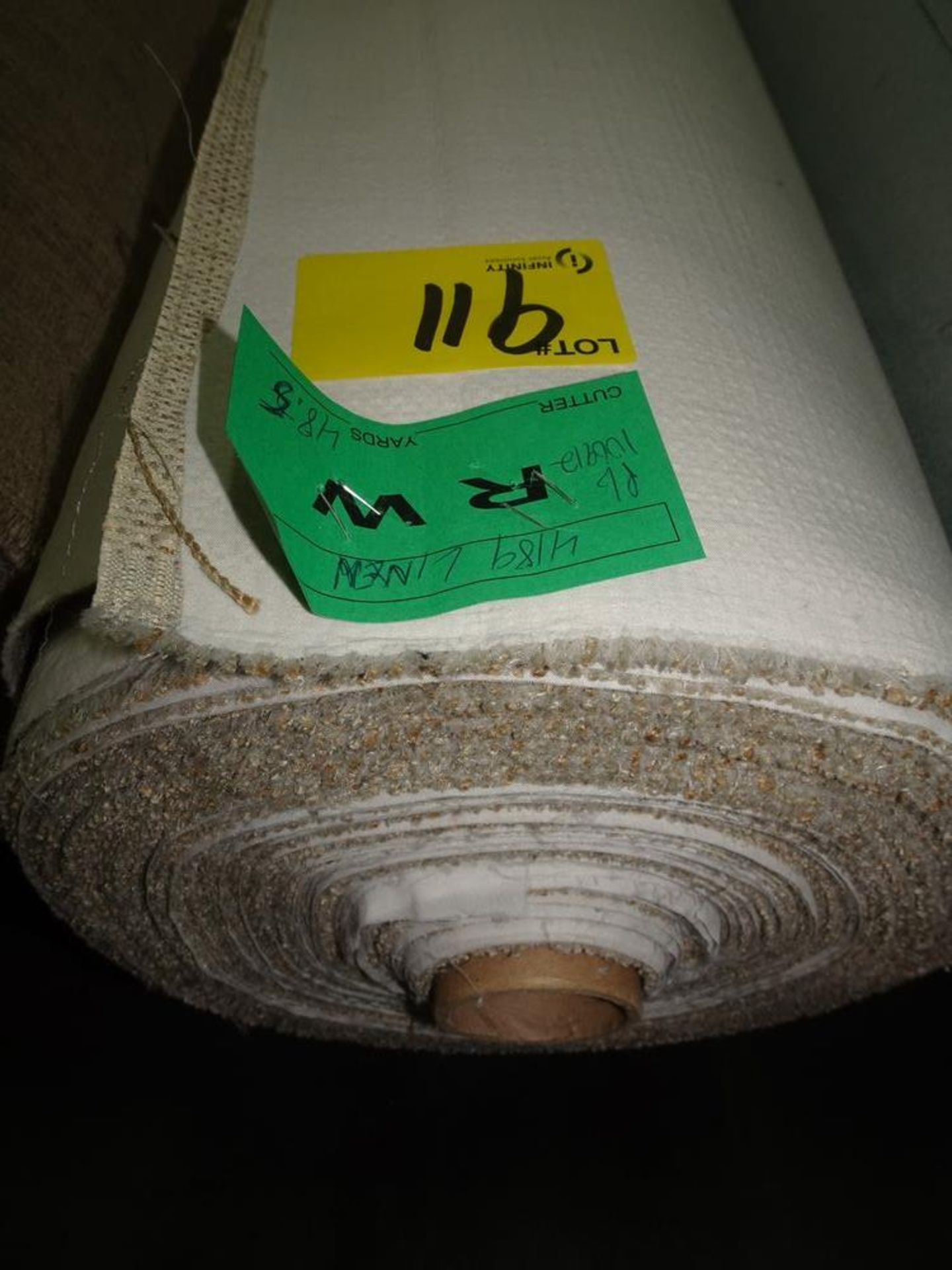 ROLL OF UPHOLSTERY FABRIC - LINEN - (APPROX 48.5 YDS)