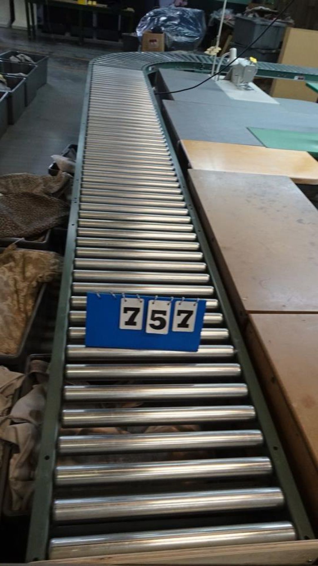 (4) SECTIONS OF GRAVITY ROLLER CONVEYORS (24" X 15') (24" X 15') (24" X 10') (24" X 42') - Image 5 of 8