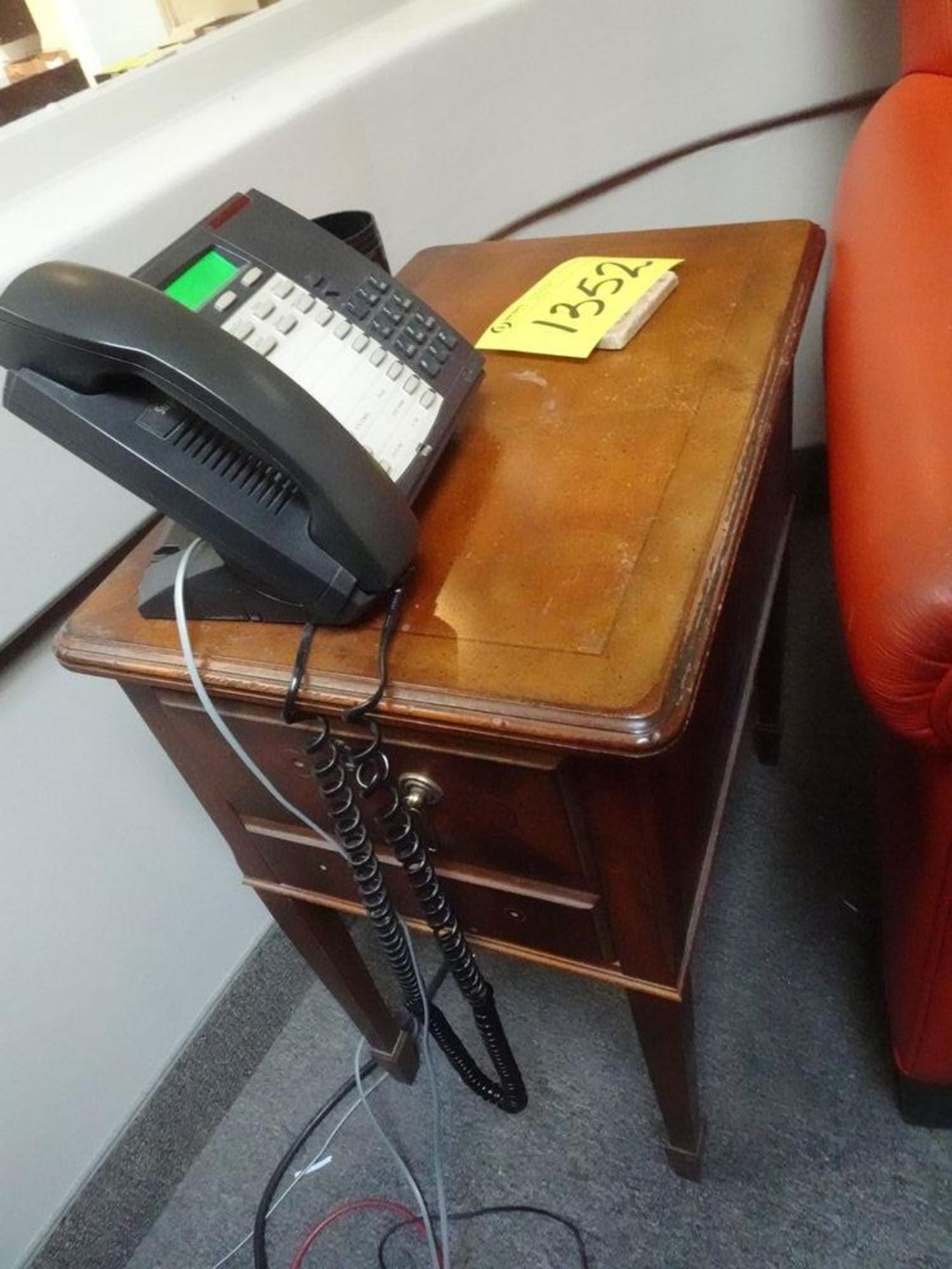 WOOD PHONE TABLE