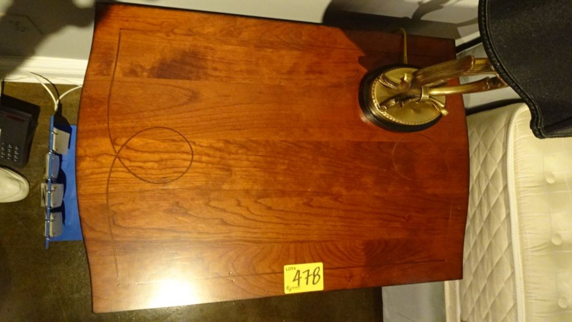 END TABLE - 1 DRAWER, INLAY TOP (MSRP $2850) - Image 4 of 6