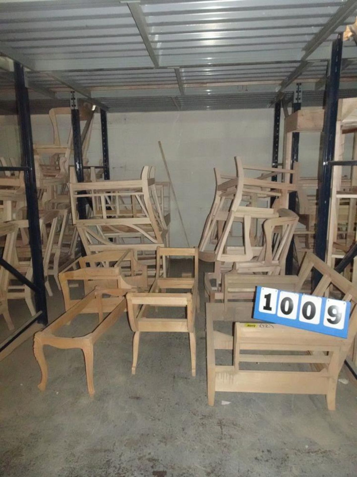 LOT - ASSORTED WOODEN FURNITURE FRAMES (APPROX 12)
