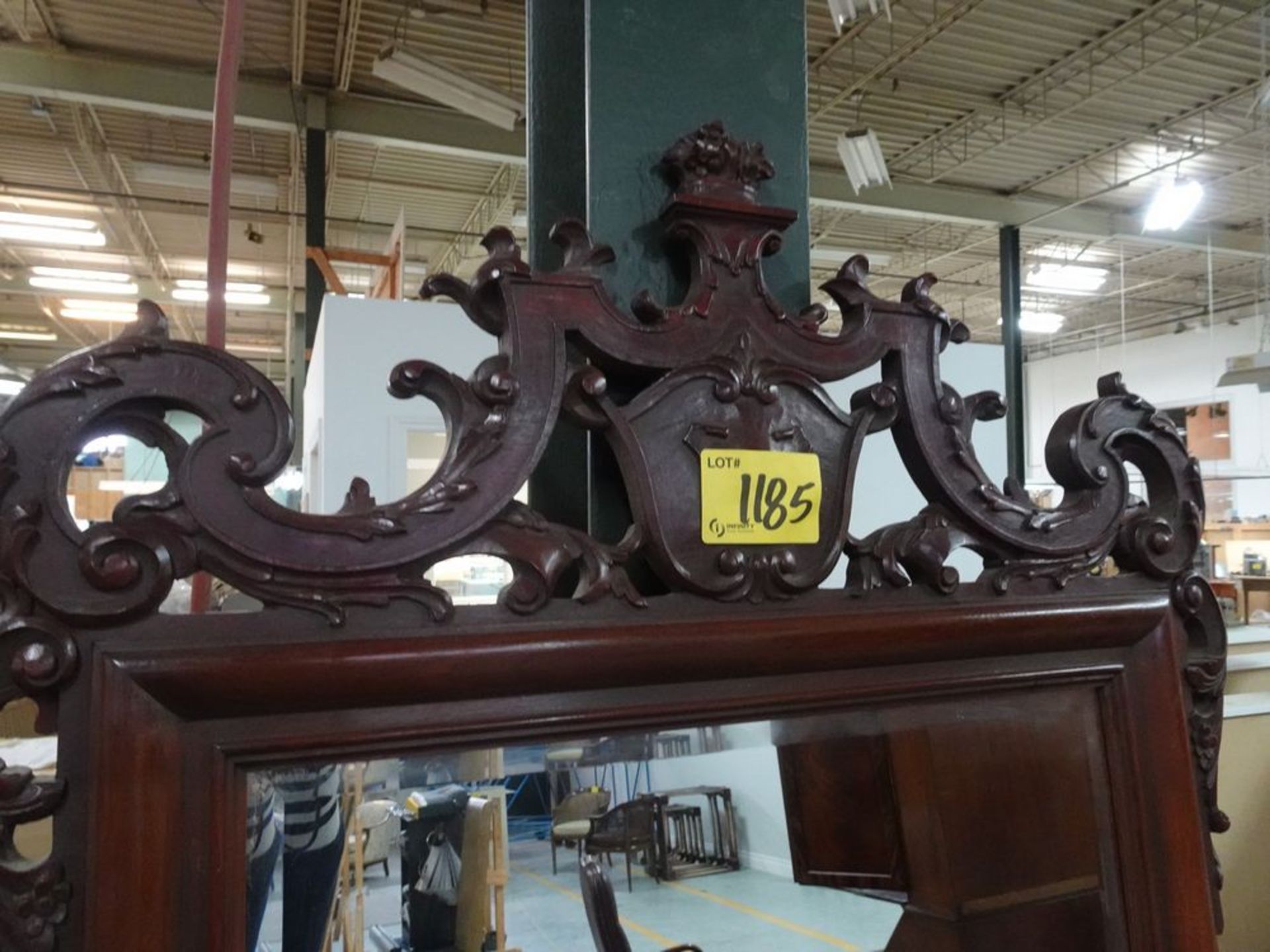 ANTIQUE BEVELED MIRROR - Image 3 of 3