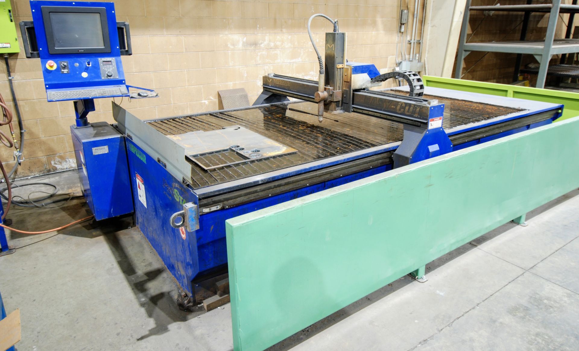 MACHITECH EC-300 PLASMA CUTTING TABLE, S/N 53151, CNC CONTROL ...