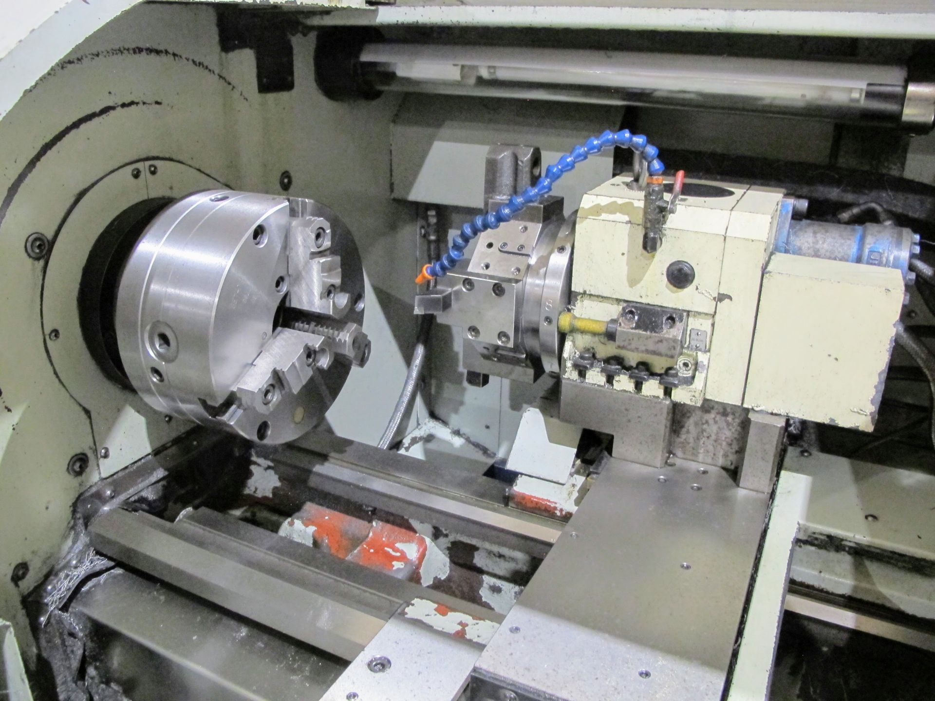 MEGATURN CNL-1740 CNC LATHE, S/N 1740510646, 9" 3-JAW CHUCK, TAILSTOCK, FAGOR CNC CONTROL, EXTRA 4- - Image 4 of 26