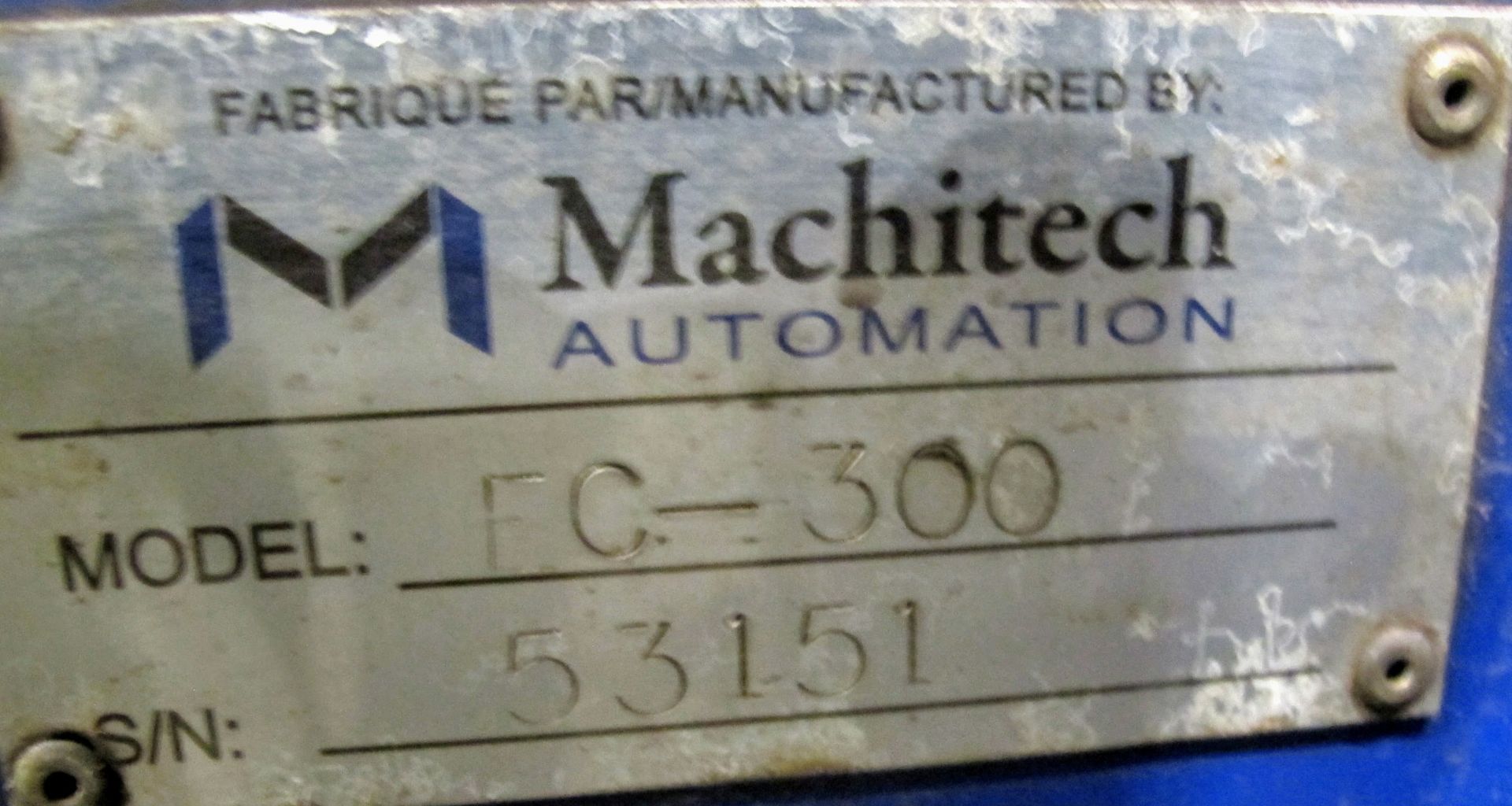 MACHITECH EC-300 PLASMA CUTTING TABLE, S/N 53151, CNC CONTROL, HYPERTHERM POWERMAX 125 POWER SUPPLY, - Image 16 of 17