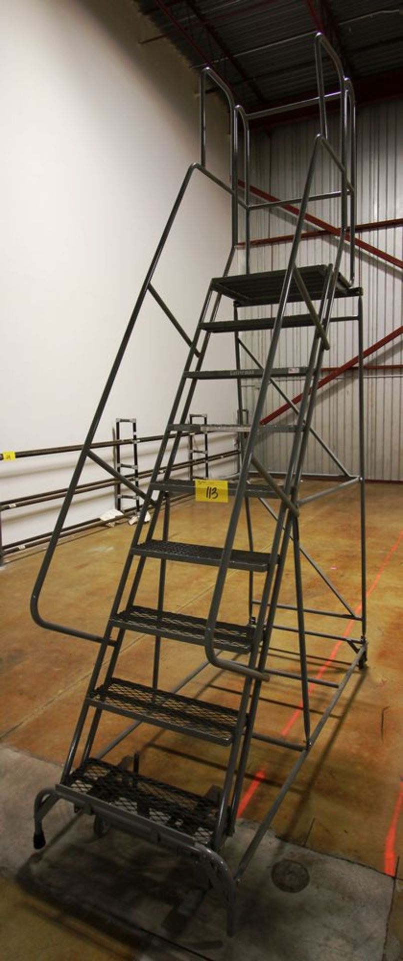 COTTERMAN 450LBS PORTABLE WAREHOUSE LADDER, S/N 0813