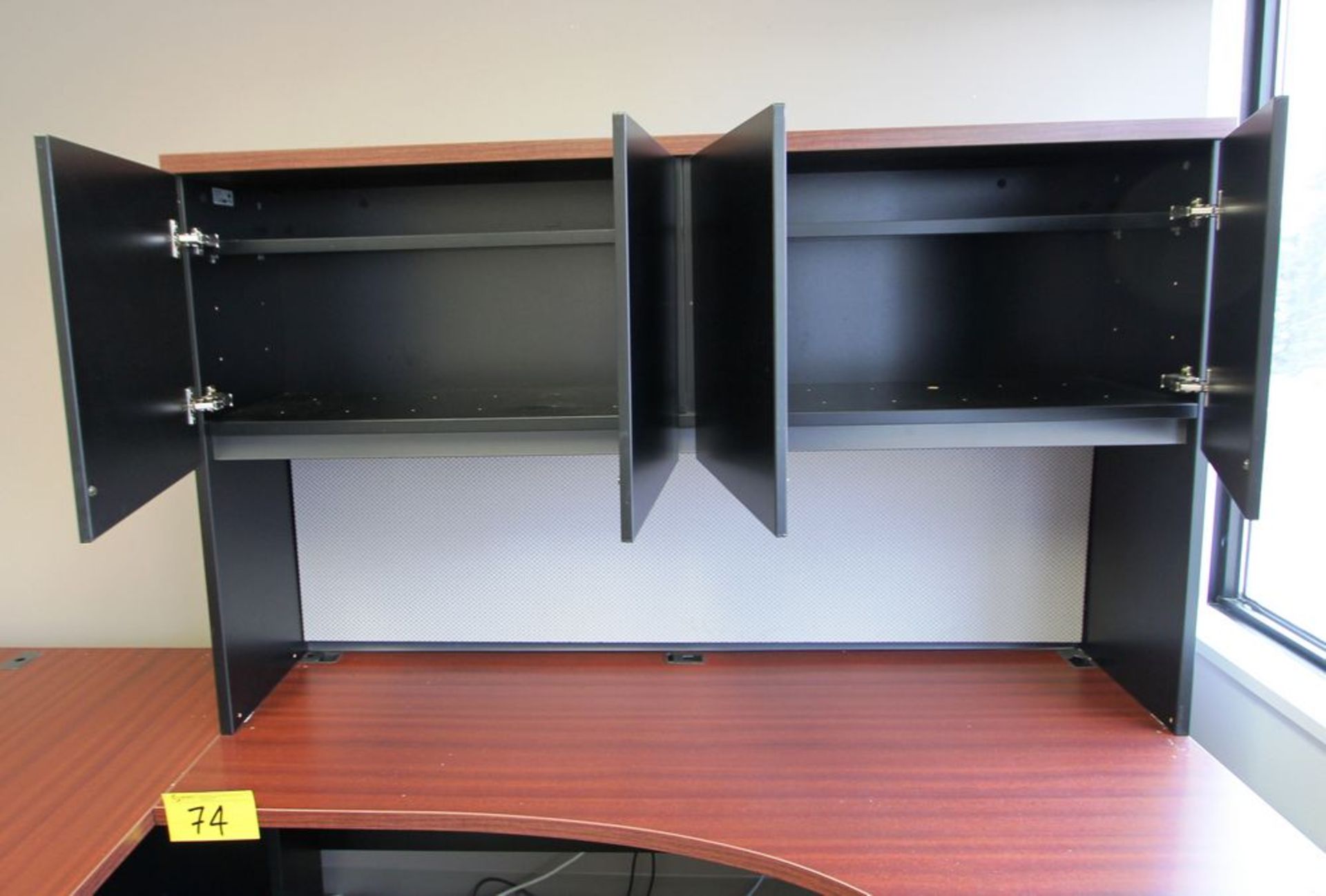 U-SHAPED DESK W/ MATCHING STORAGE CABINETS - Image 3 of 5