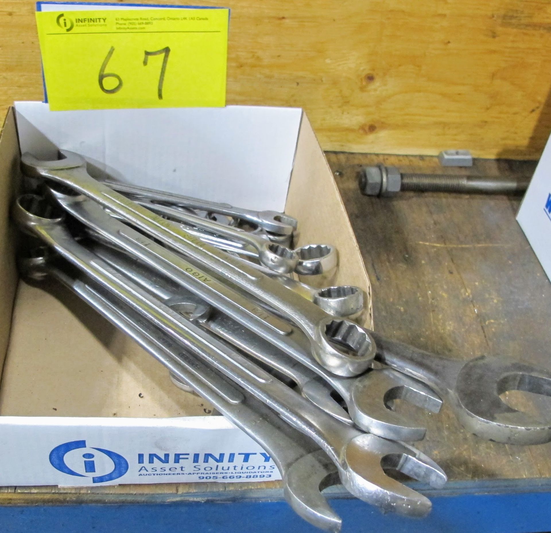 1 BOX OF WRENCHES