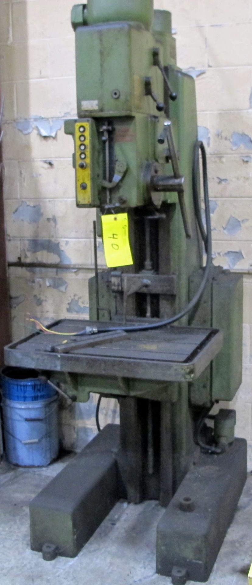 ARBOGA MASCHINEN M3/4/7 DRILL PRESS, 1 1/4" BORES, 60V, 28" X 20" TABLE, 63 TO 800 RPM, S/N 16225 - Image 3 of 5