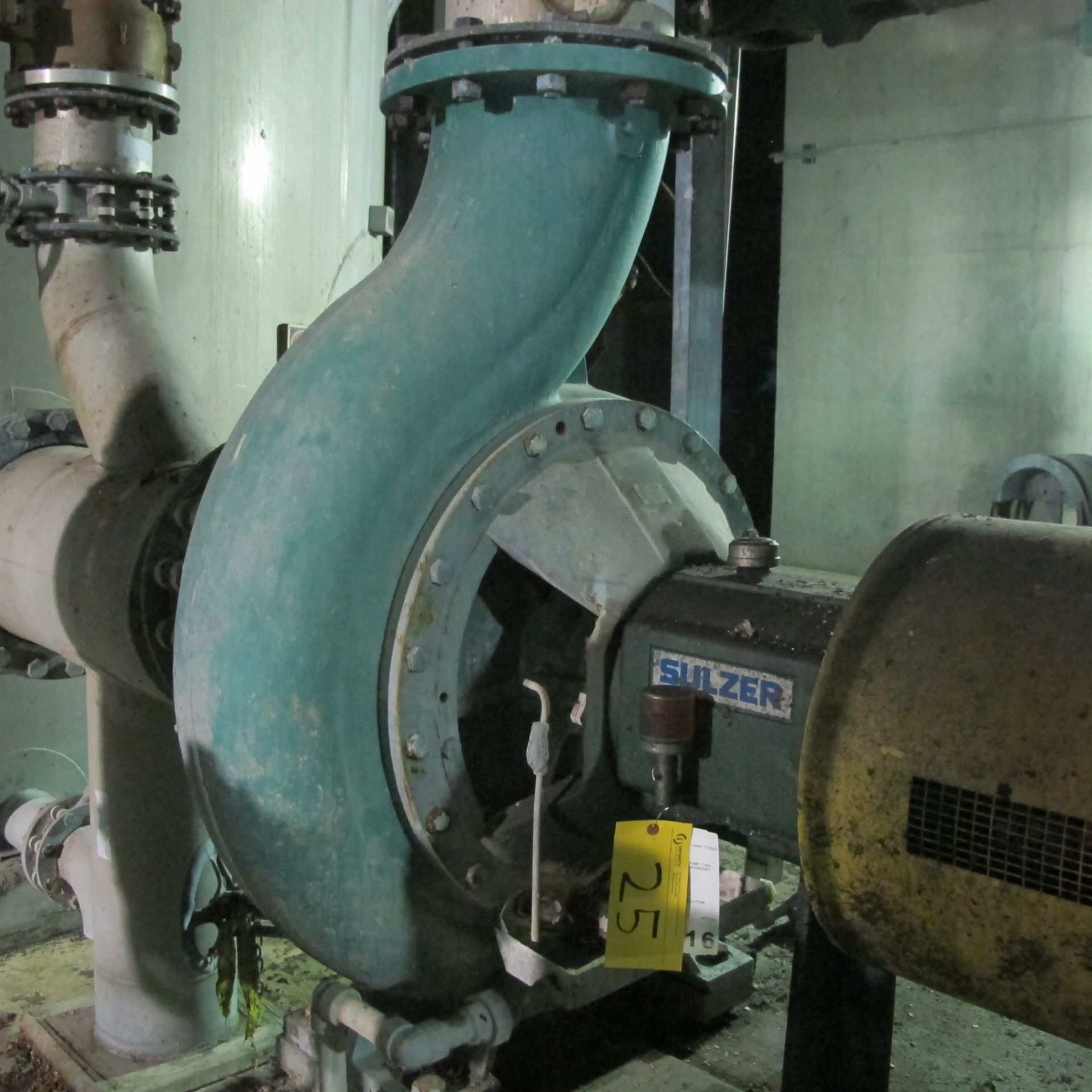 SULZER APT 55-12 16X12X25 PUMP, 5,603 GPM AT 90 FT/HEAD, A-LINE SECONDARY FLOTATION CELL FEED (