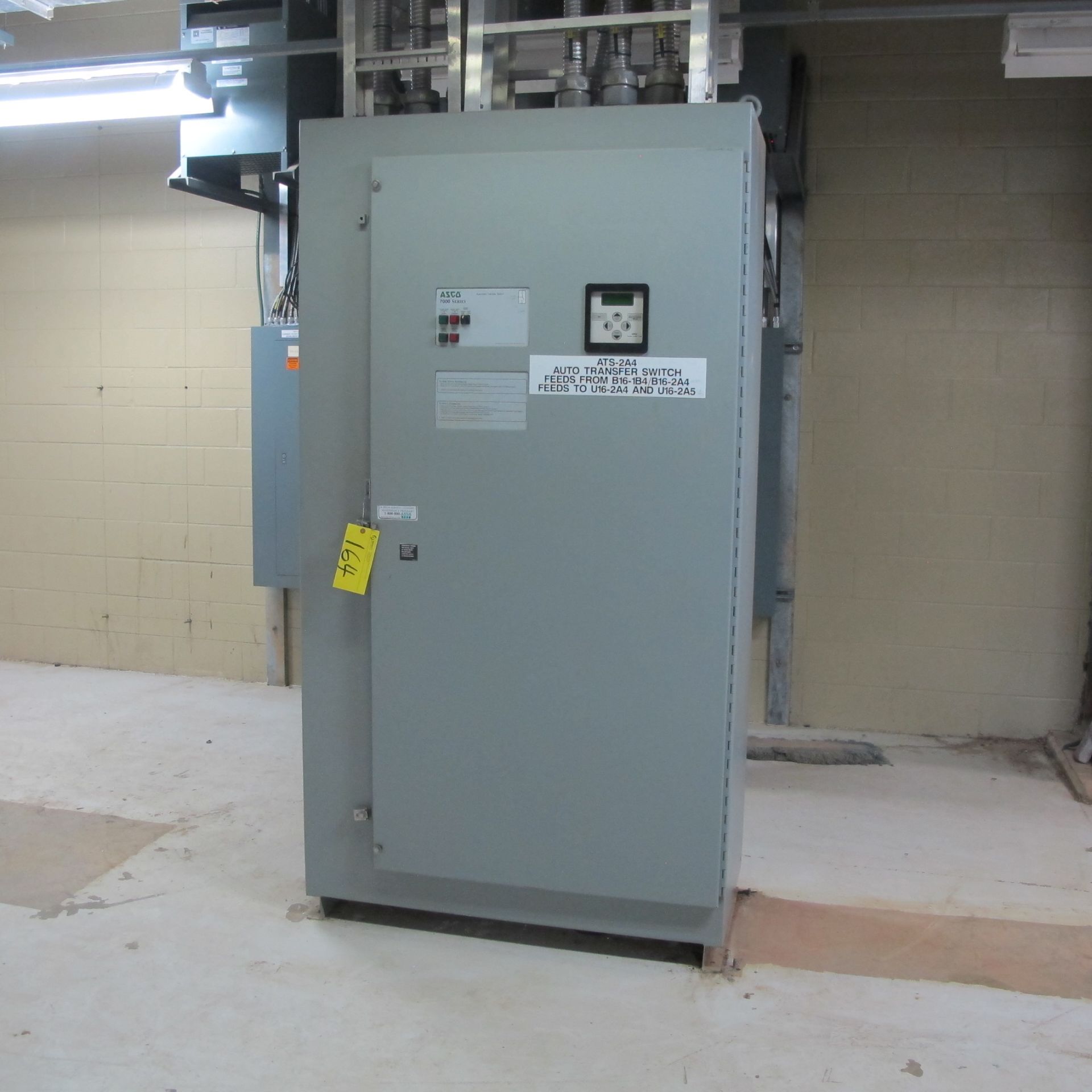 ASCA 7000 SERIES AUTOMATIC TRANSFER SWITCH ATS-2A4 (CUT WIRE 6" FROM PANEL) - Image 2 of 3