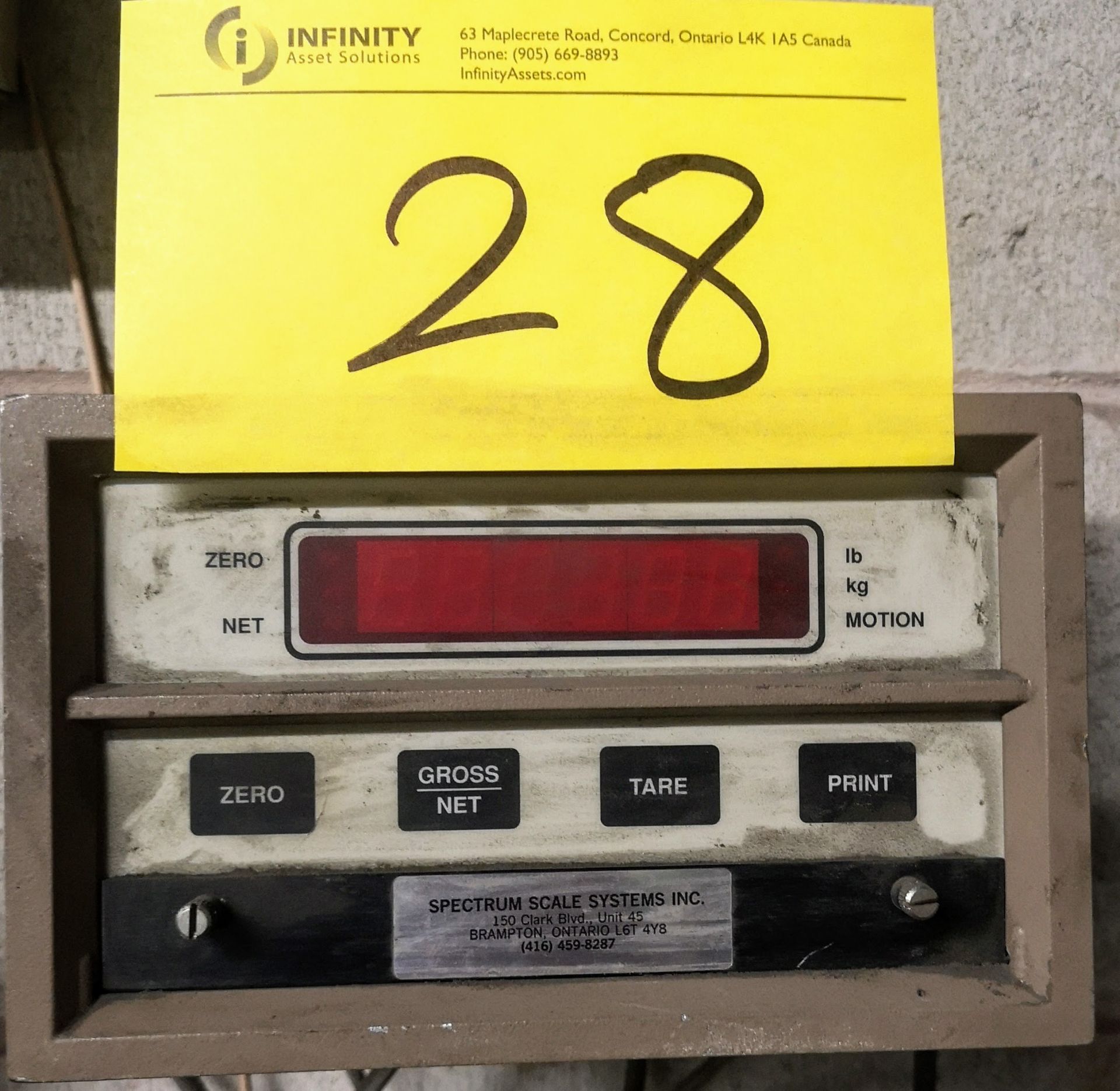 SPECTRUM SYSTEMS FLOOR SCALE W/ DRO (AS-IS) - Image 2 of 2