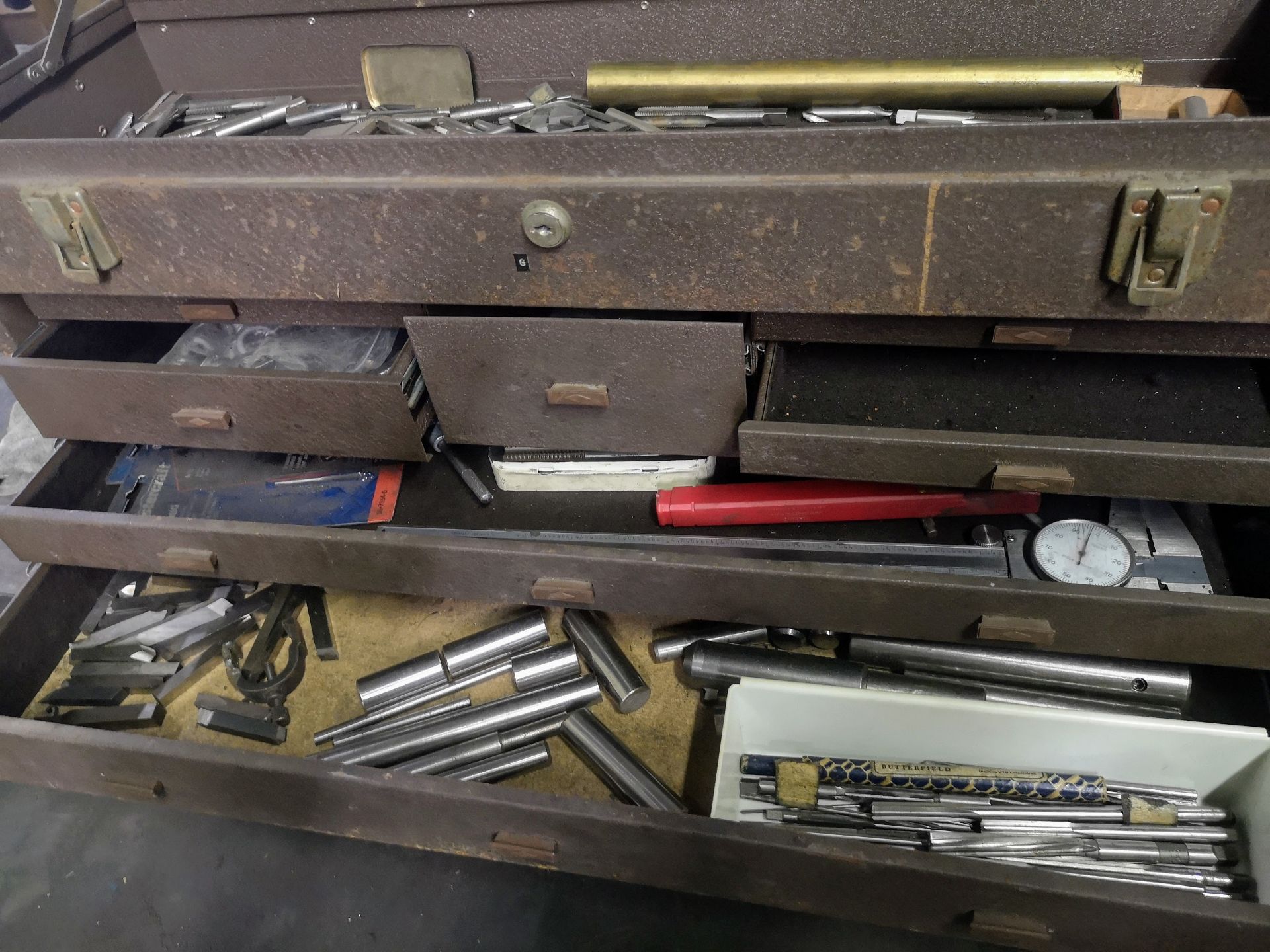 KENNEDY KIT TOOLBOX W/ TAPS, REAMERS, ETC. - Image 2 of 2