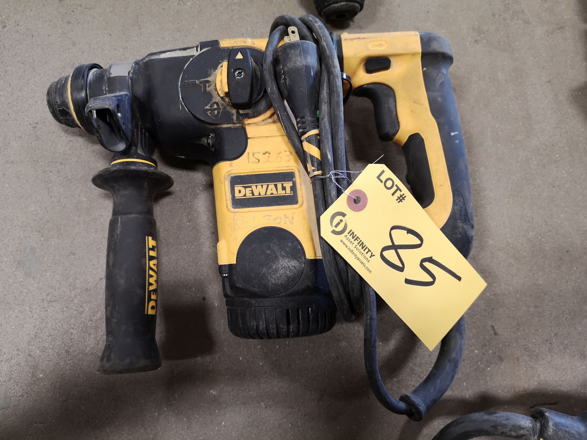 DEWALT D25323 L-SHAPE THREE MODE SDS ROTARY HAMMER DRILL (LOCATED AT 1135 STELLAR DRIVE,