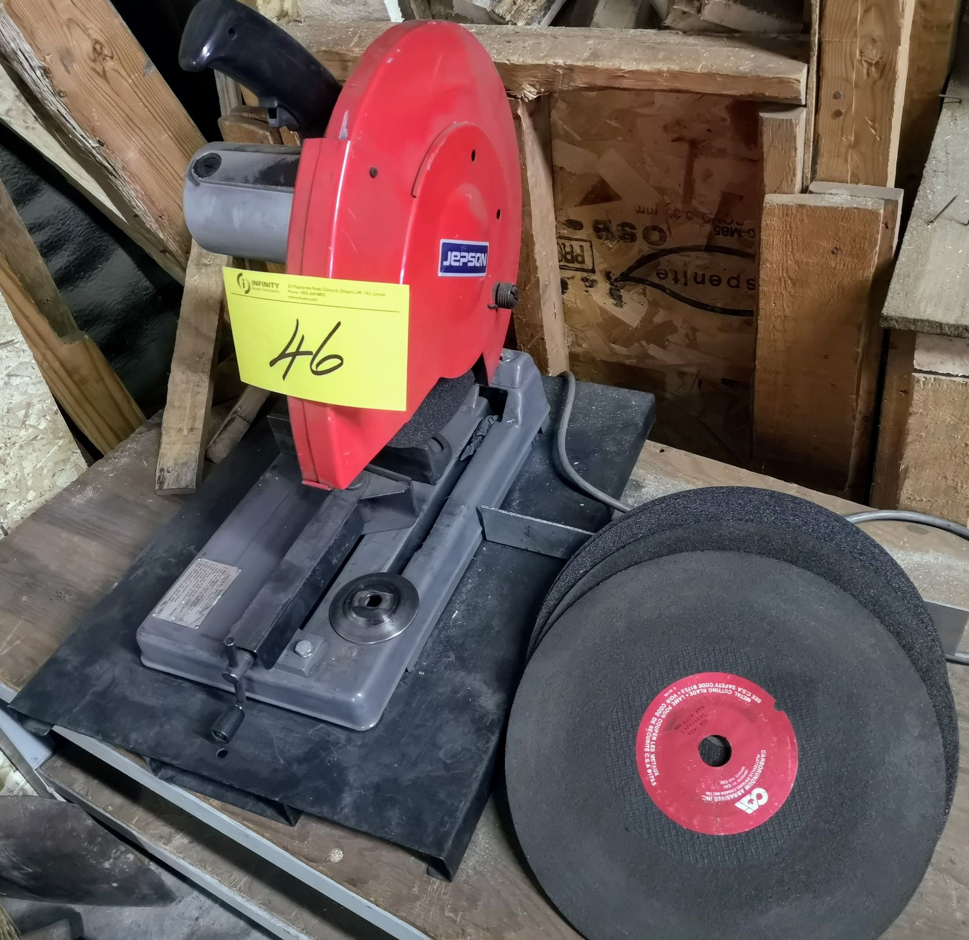 JEPSON 14" CHOP SAW W/ EXTRA BLADES