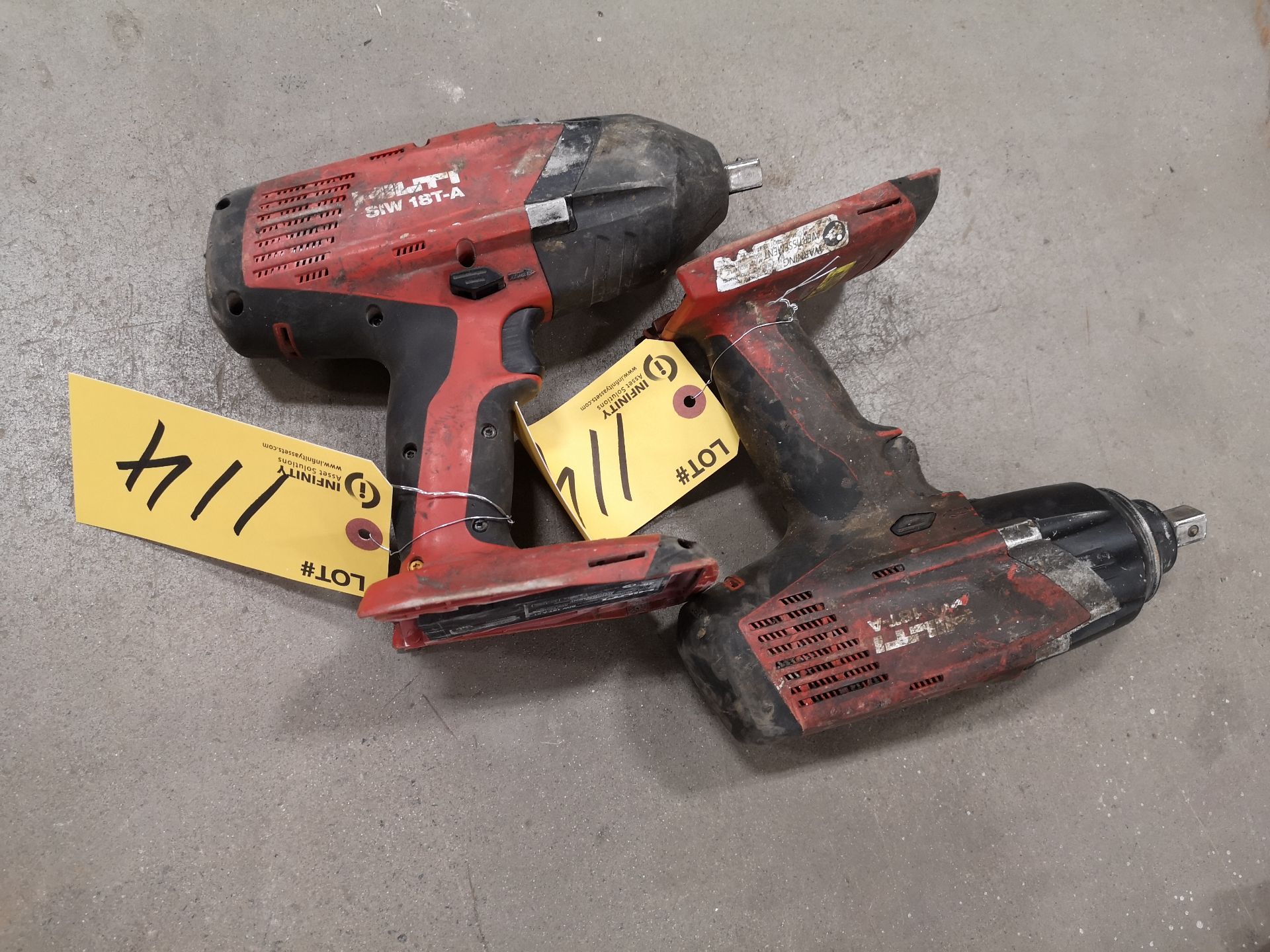 LOT (2) HILTI S1W18T-A (NO BATTERY OR CHARGER) (LOCATED AT 1135 STELLAR DRIVE, NEWMARKET, ON)