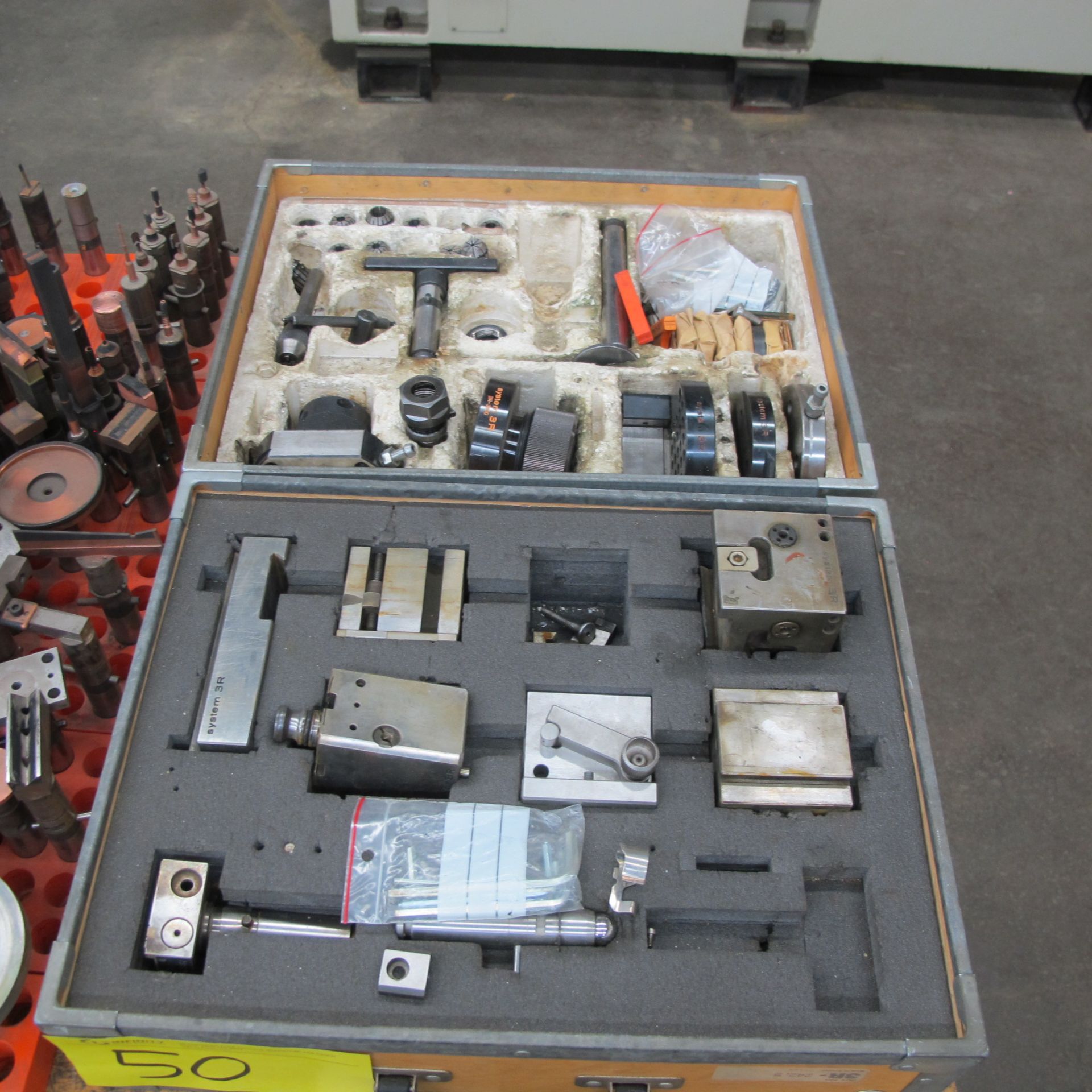 LOT OF SYSTEM R3 EDM BLOCKS, TRAYS, SPINDLES, SPEED CONTROLLER AND ELECTRODES - Image 3 of 6