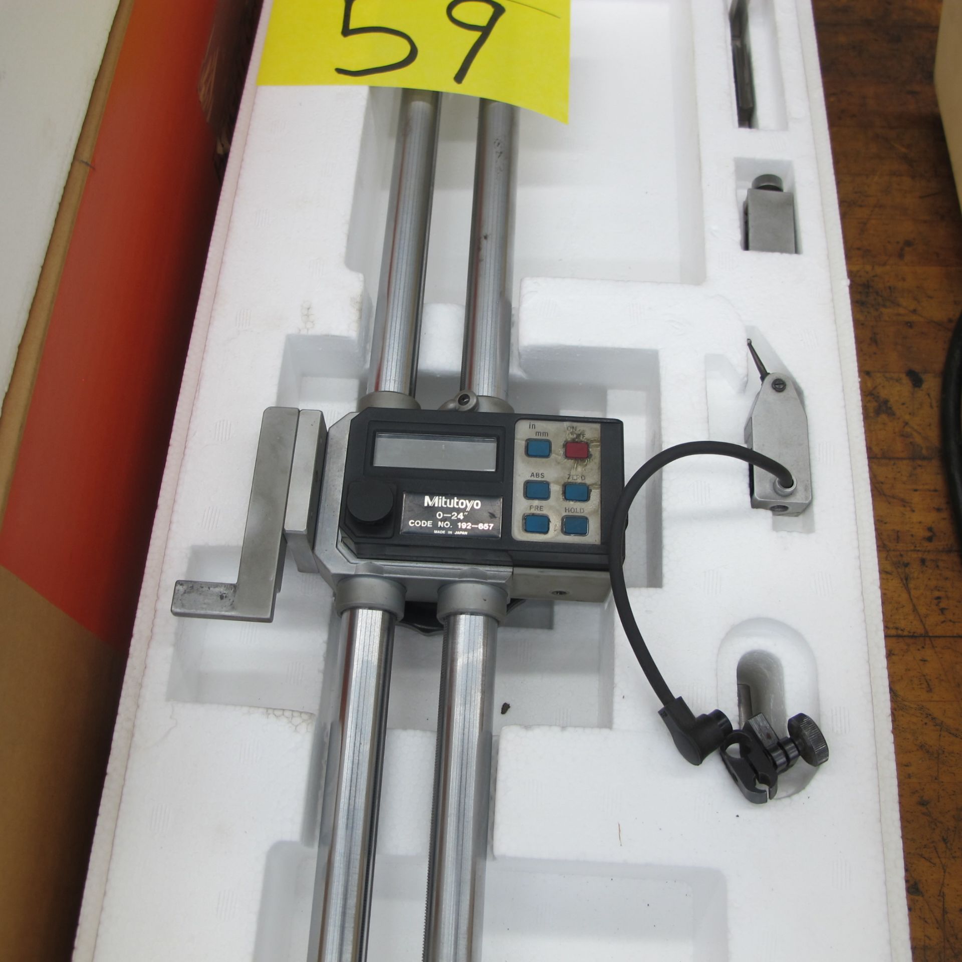 MITUTOYO 0-24 DIGITAL HEIGHT GAUGE W/DIGIMATIC MINI PROCESSOR DP-3DX - Image 2 of 3