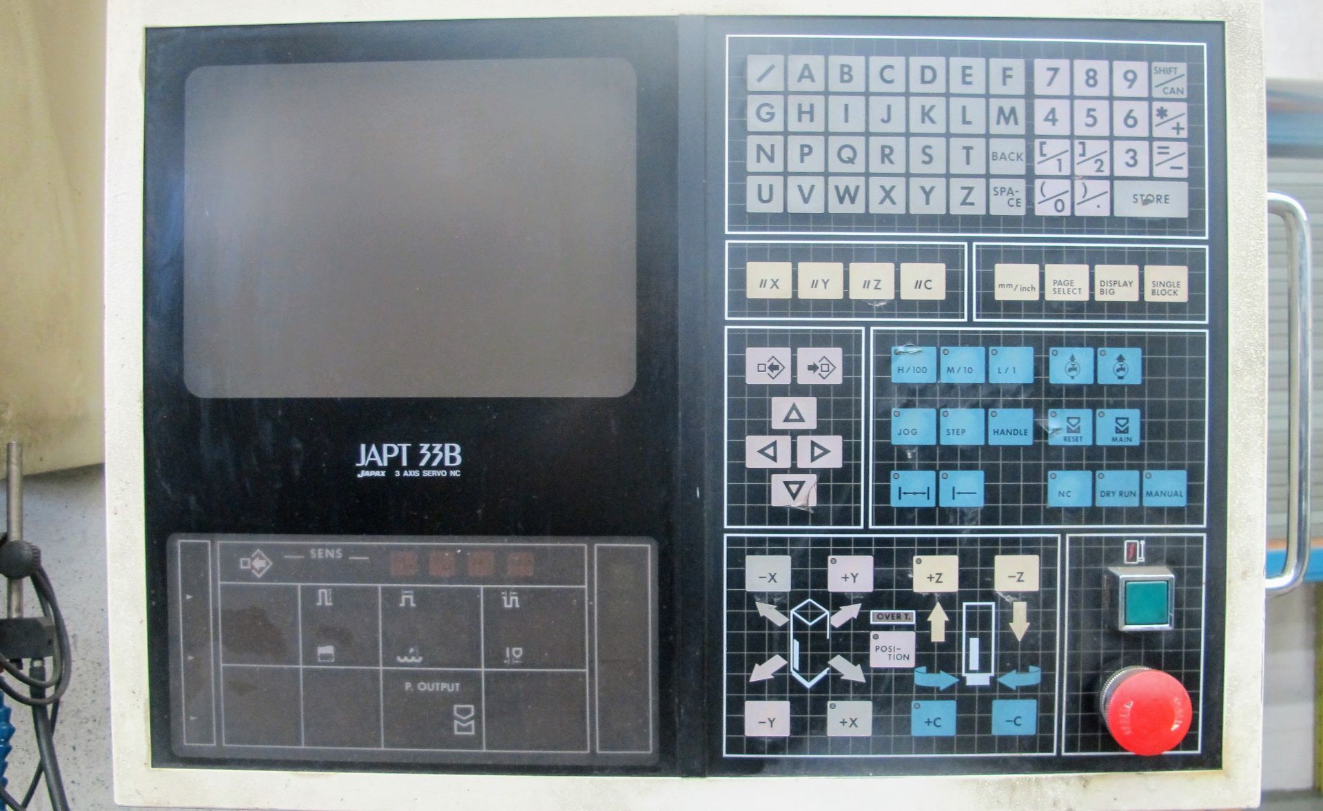 JAPAX DXC30 NCRAM TYPE EDM W/JAPT33B DIGITAL CONTROLS AND PENDANT CONTROL, FESO POWER SUPPLY, 31" - Image 10 of 15