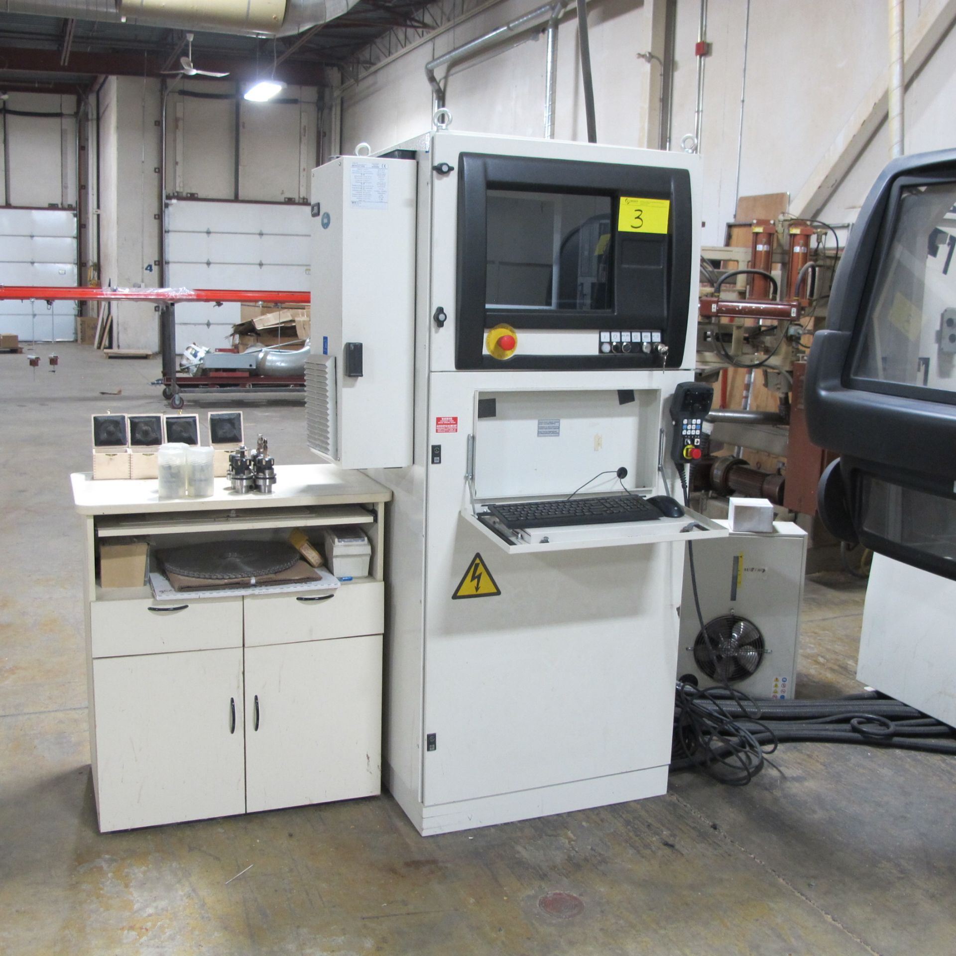 MORBIDELLI AUTHOR 644S MACHINING CENTER, S/N A4008248 W/PUMP, COOLING UNIT, PENDANT, TOOL HOLDERS - Image 4 of 18